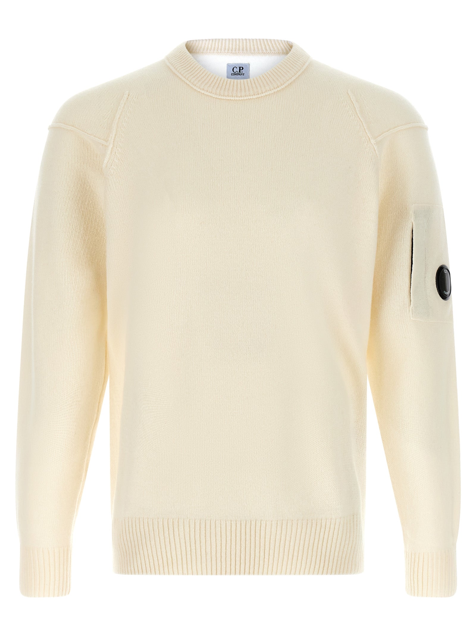C.P. Company Lens Sweater Ivory