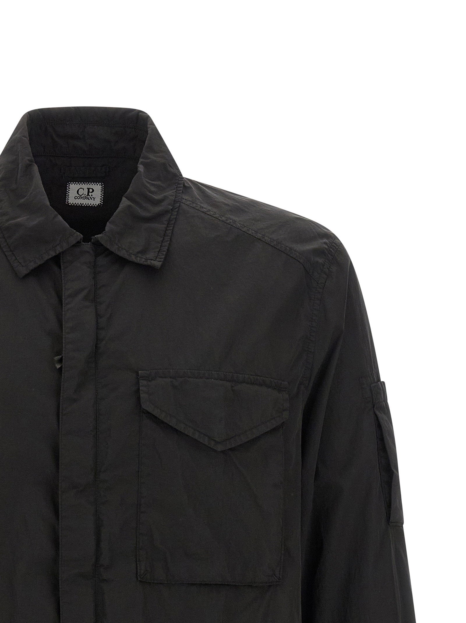 C.P. Company Chrome-R overshirt zwart, achteraanzicht