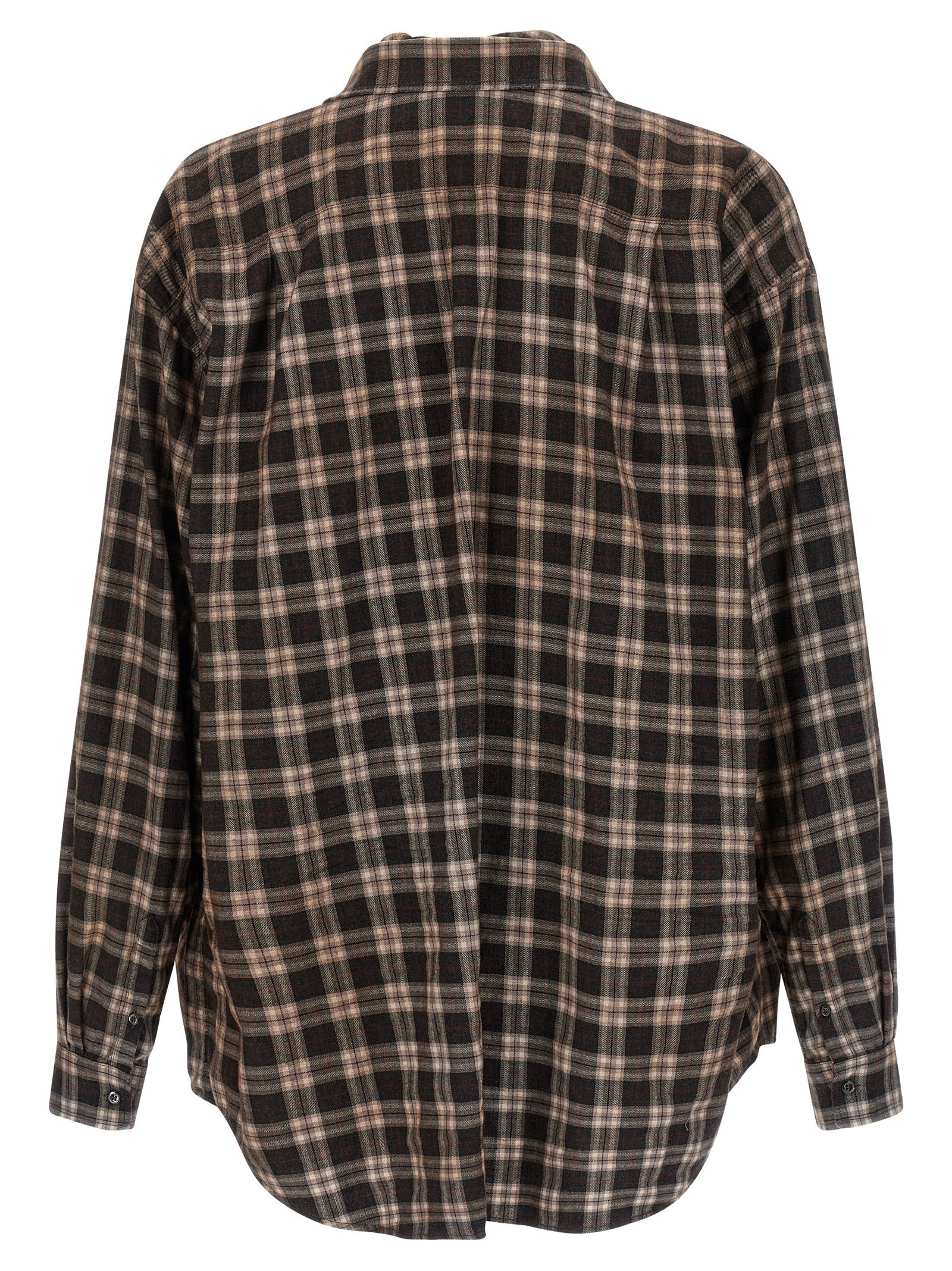 Dsquared2 x Magliano Butch Check Shirt Brown-thumbmail-3