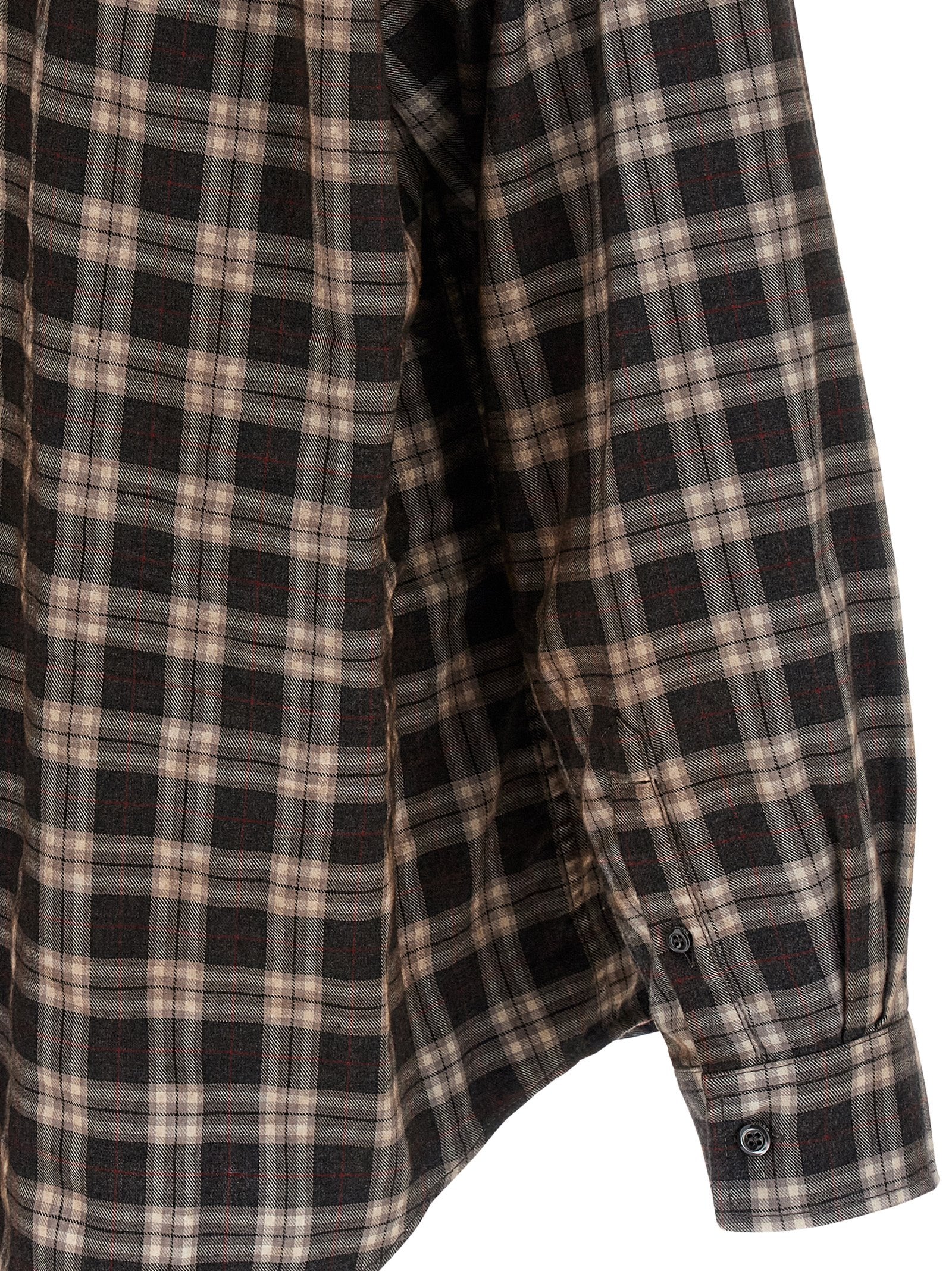 Dsquared2 x Magliano Butch Check Shirt Brown-thumbmail-5