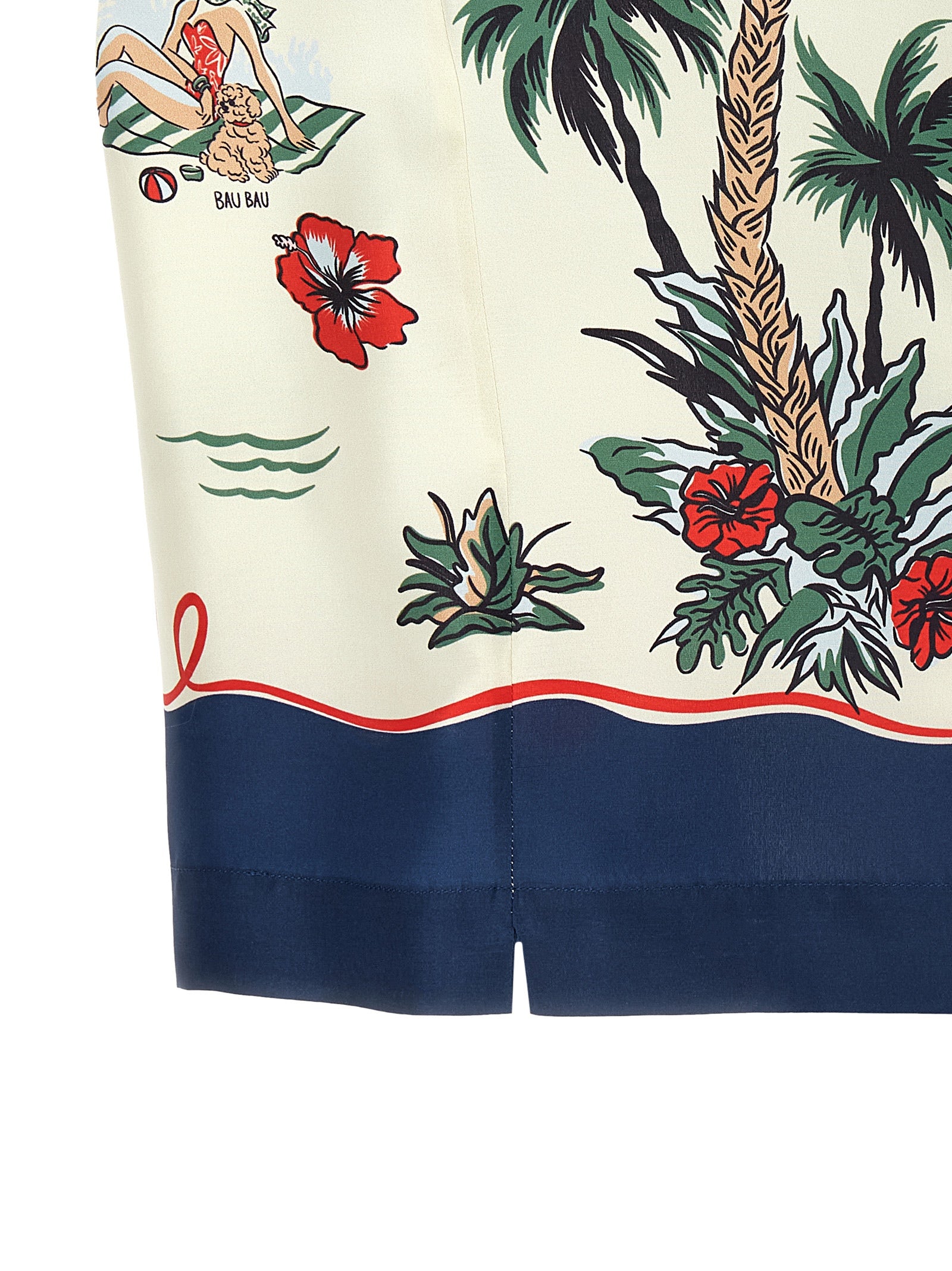 Dsquared2 Aloha Souvenir Silk Bowling Shirt-4