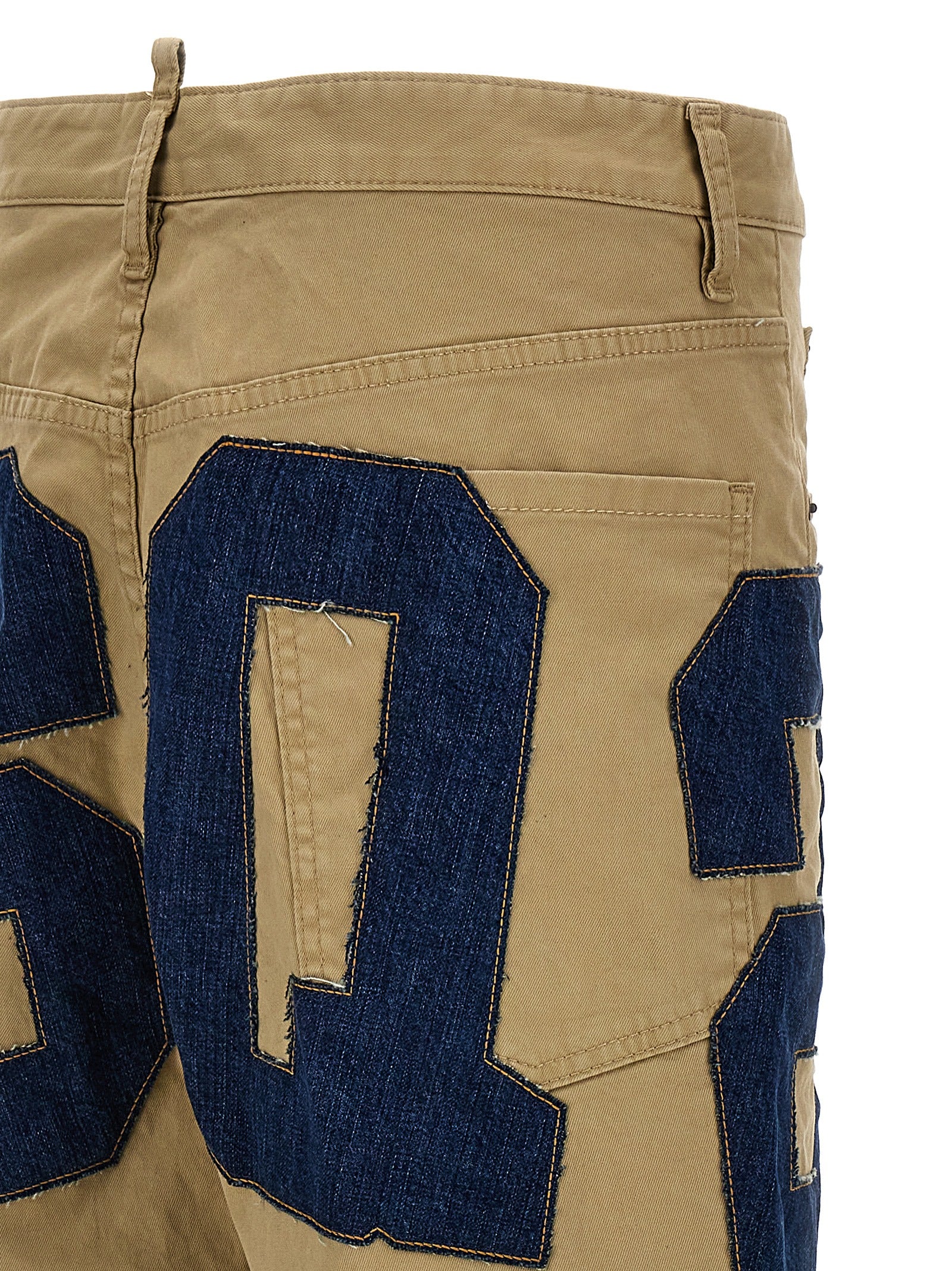 Dsquared2 Eros Graphic Jeans Beige Jeans Dsquared2