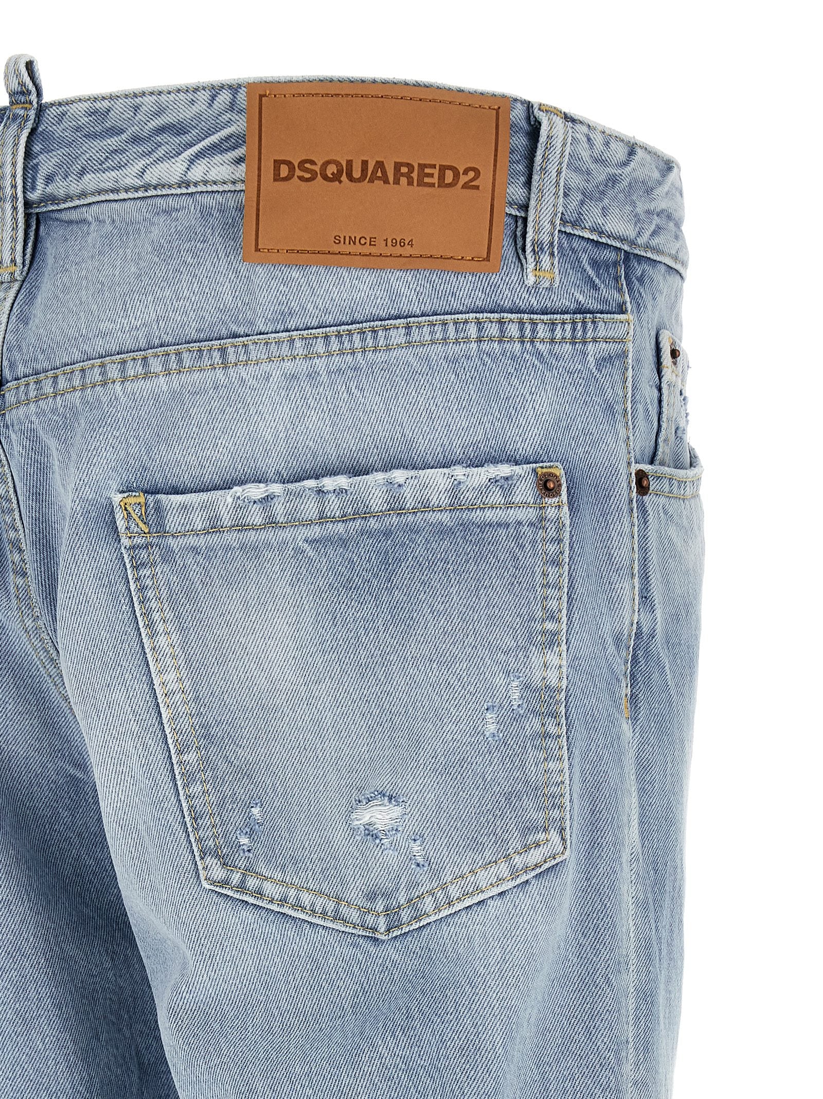 Dsquared2 Teddy Slim Fit Jeans Light Blue-thumbmail-4