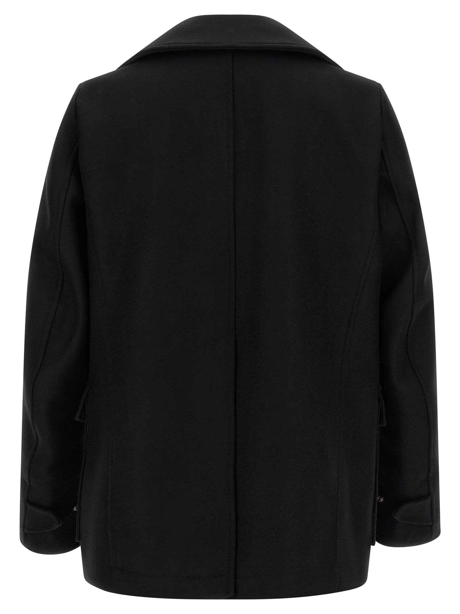 Revers en knopen detail Dsquared2 Peacoat