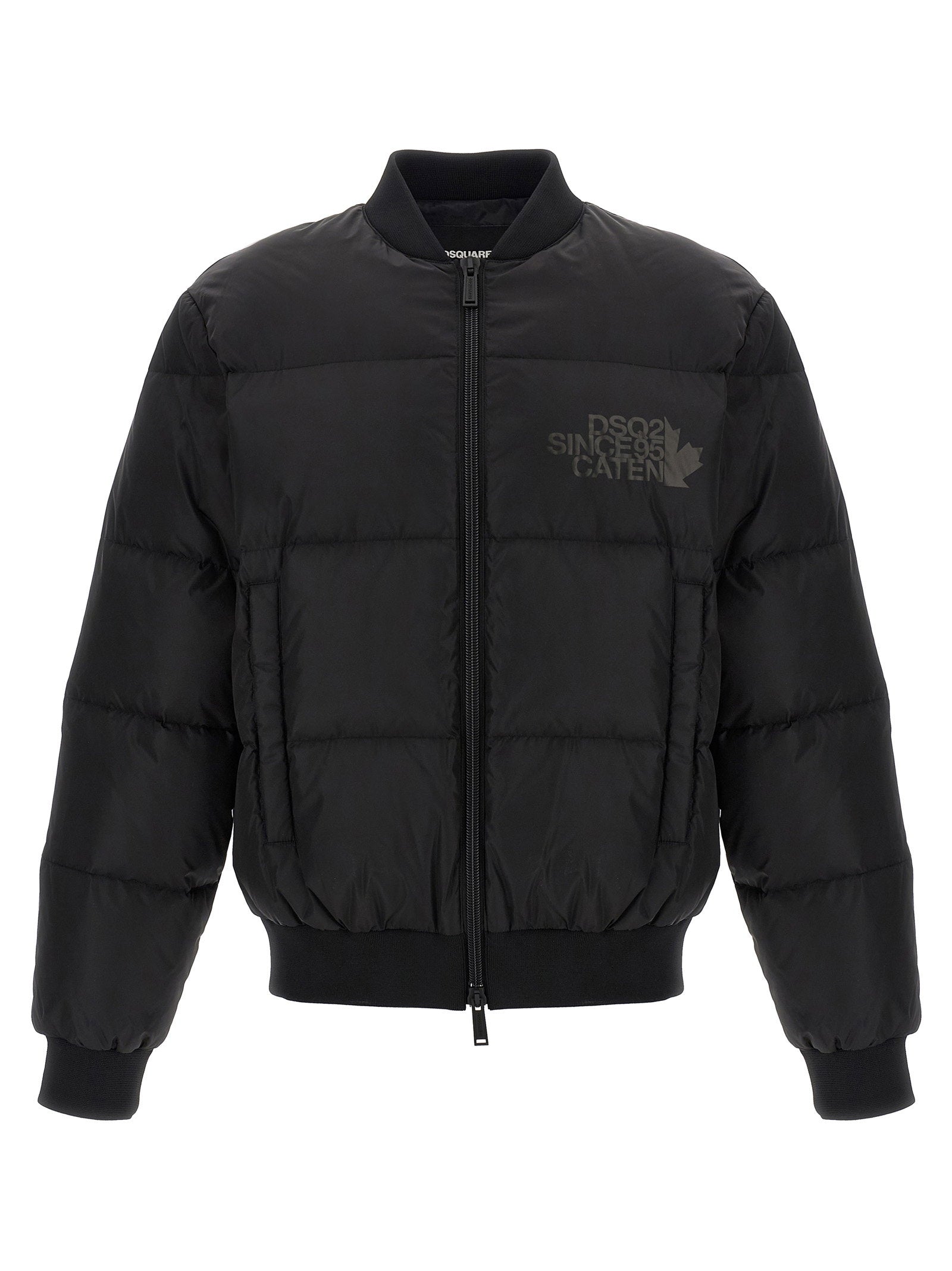 Dsquared2 Gewatteerd Bomberjack Zwart