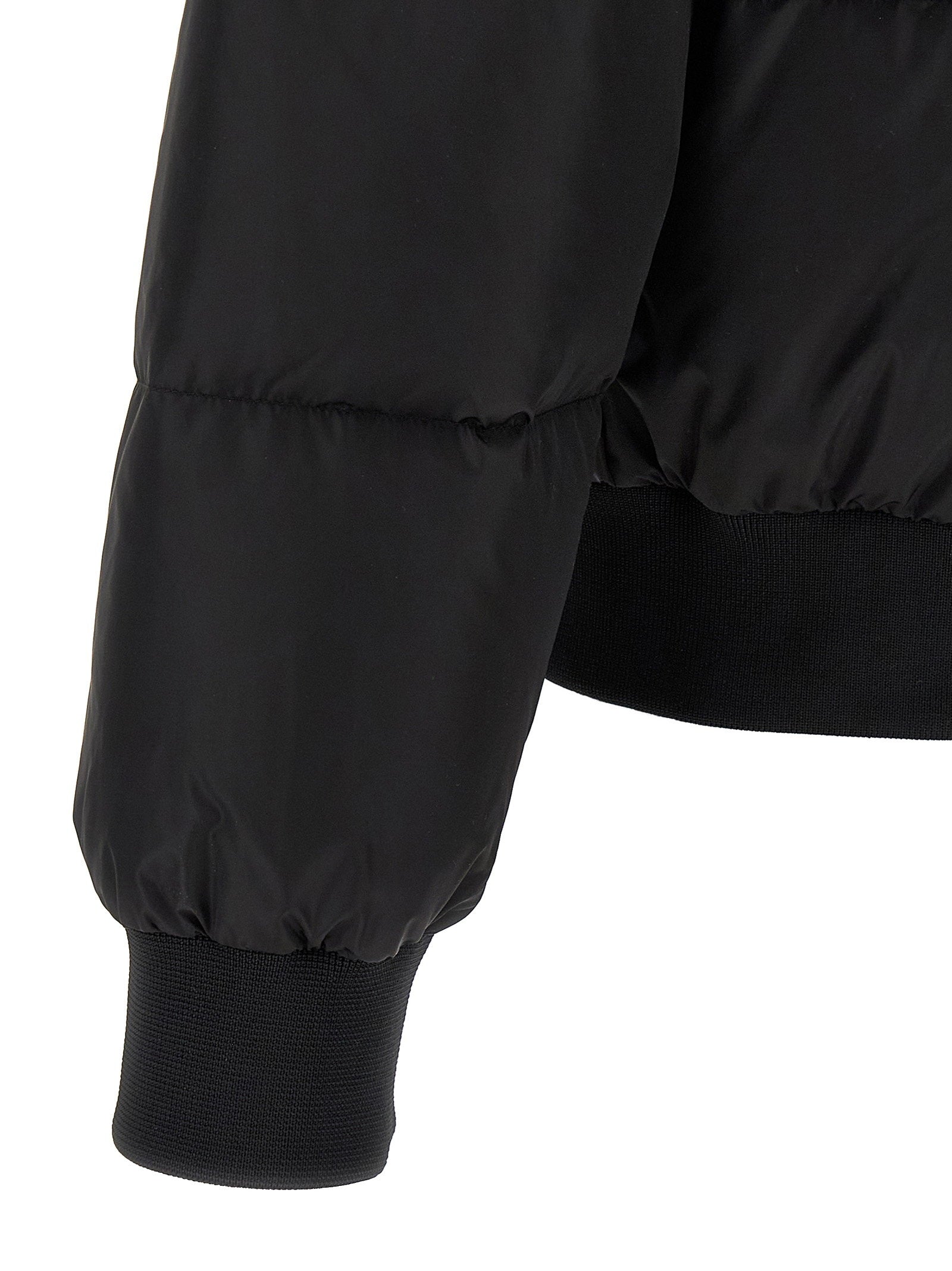 Dsquared2 Easy Puffer Bomber Jacket zwart - achteraanzicht