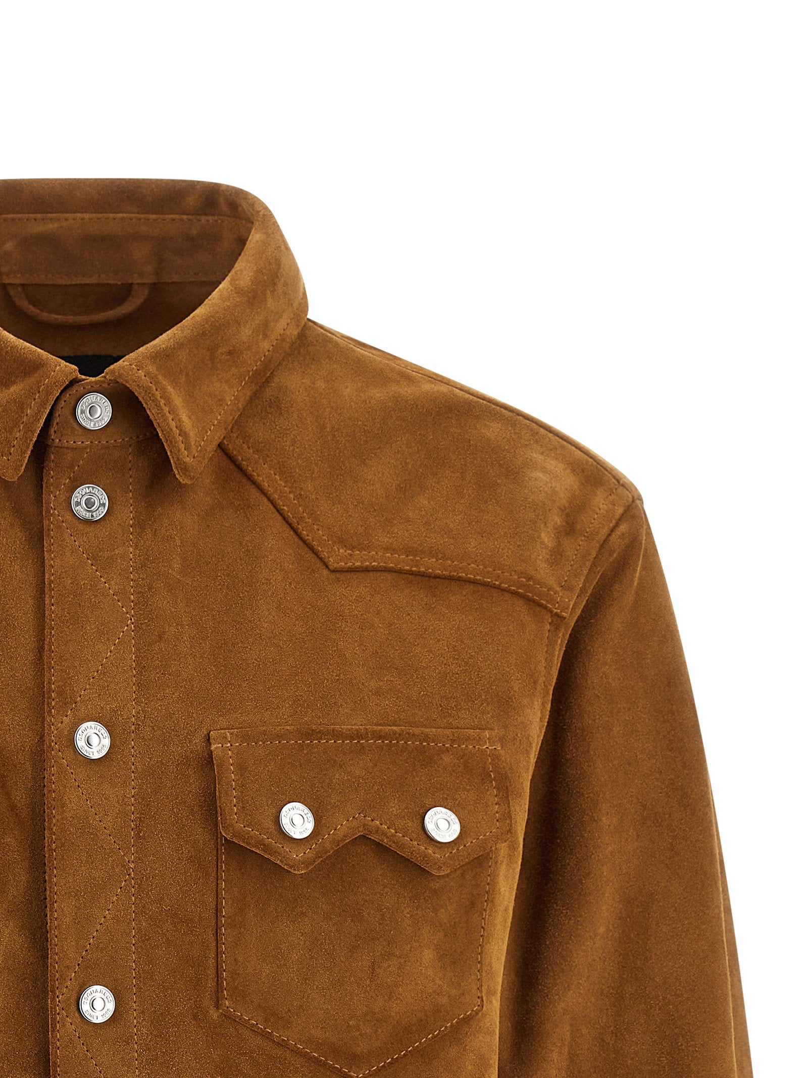 Dsquared2 Suede Boxy Shirt Jacket Jackets Dsquared2