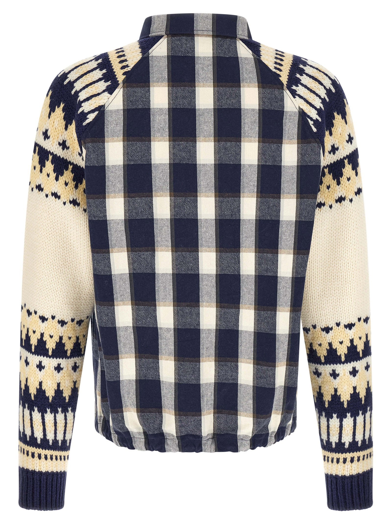 Dsquared2 Classic Check Drawstring Shirt multicolor - detail van het metalen logoplaatje op de borstzak
