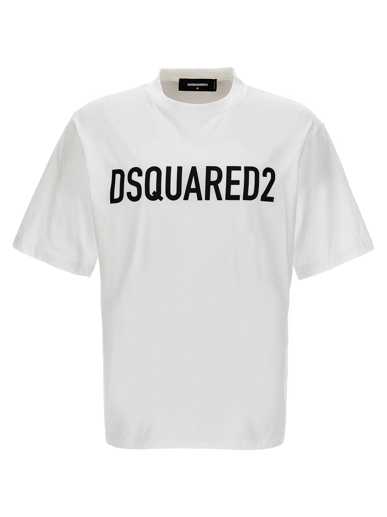 Dsquared2 Logo Print Katoenen T-shirt Wit