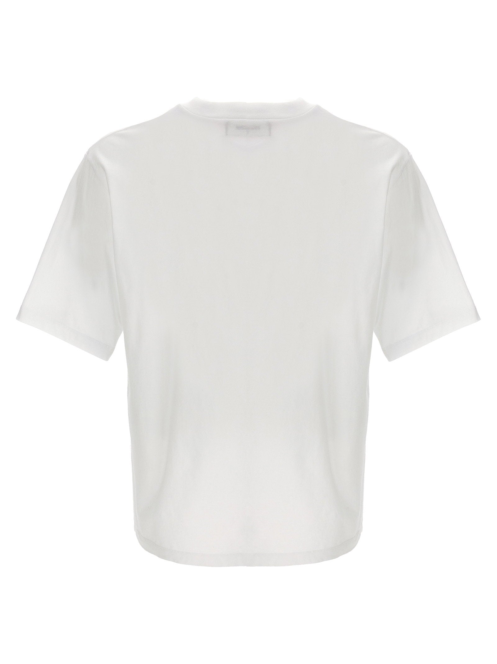 Dsquared2 Logo Print Katoenen T-shirt Wit Topwear Dsquared2