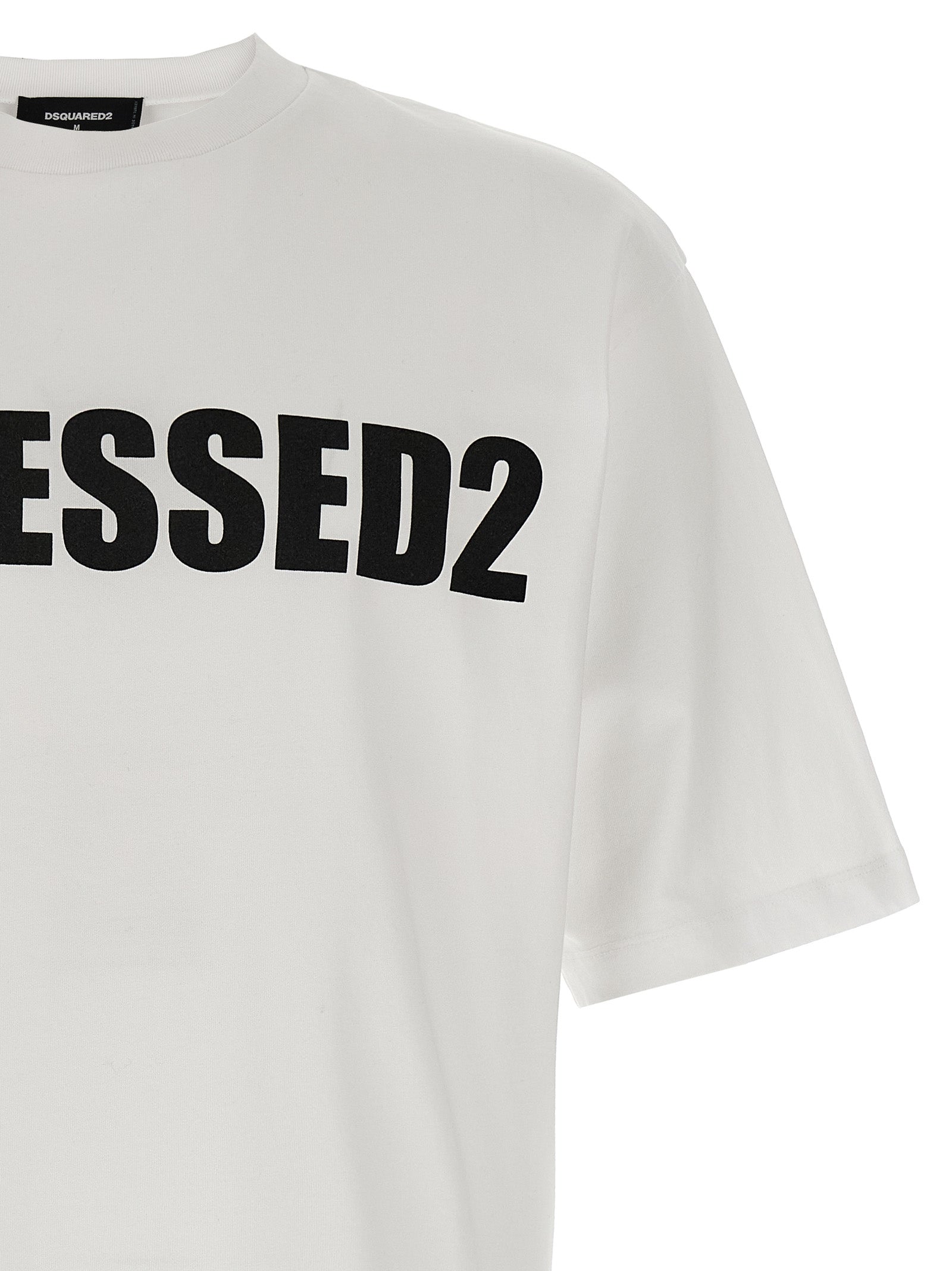 Dsquared2 Obsessed2 Loose Fit T-Shirt White-thumbmail-3