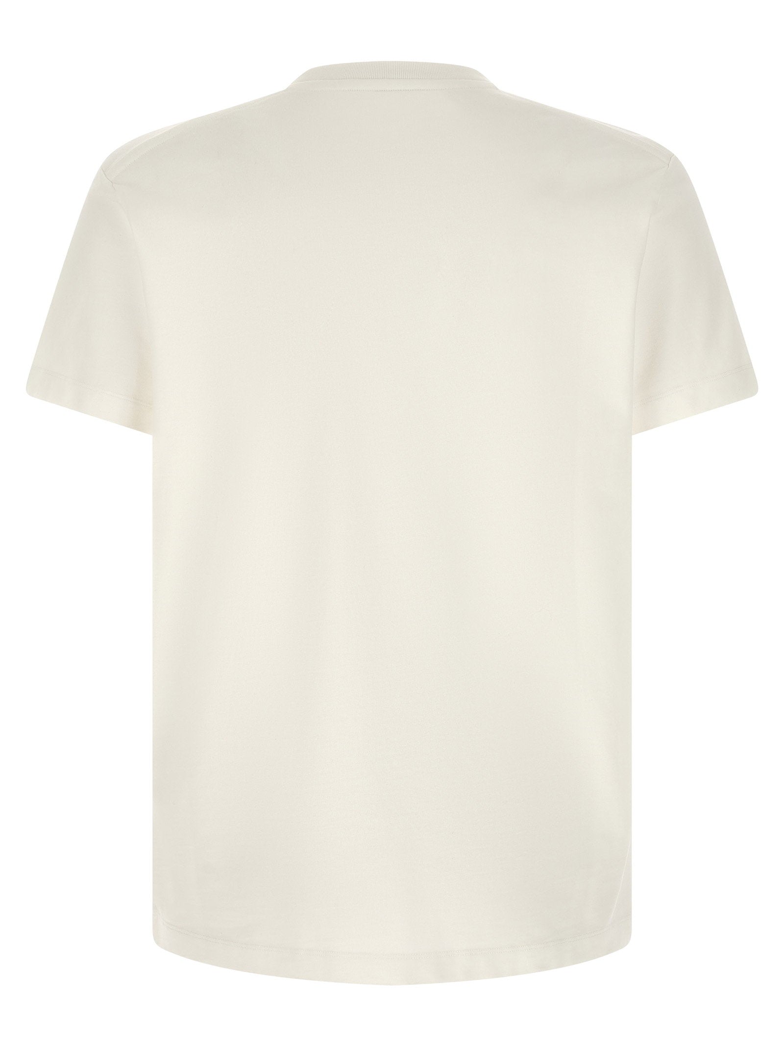 Dsquared2 Milano Cool Fit T-shirt in wit, close-up van de 'Dsquared2 Milano'-print
