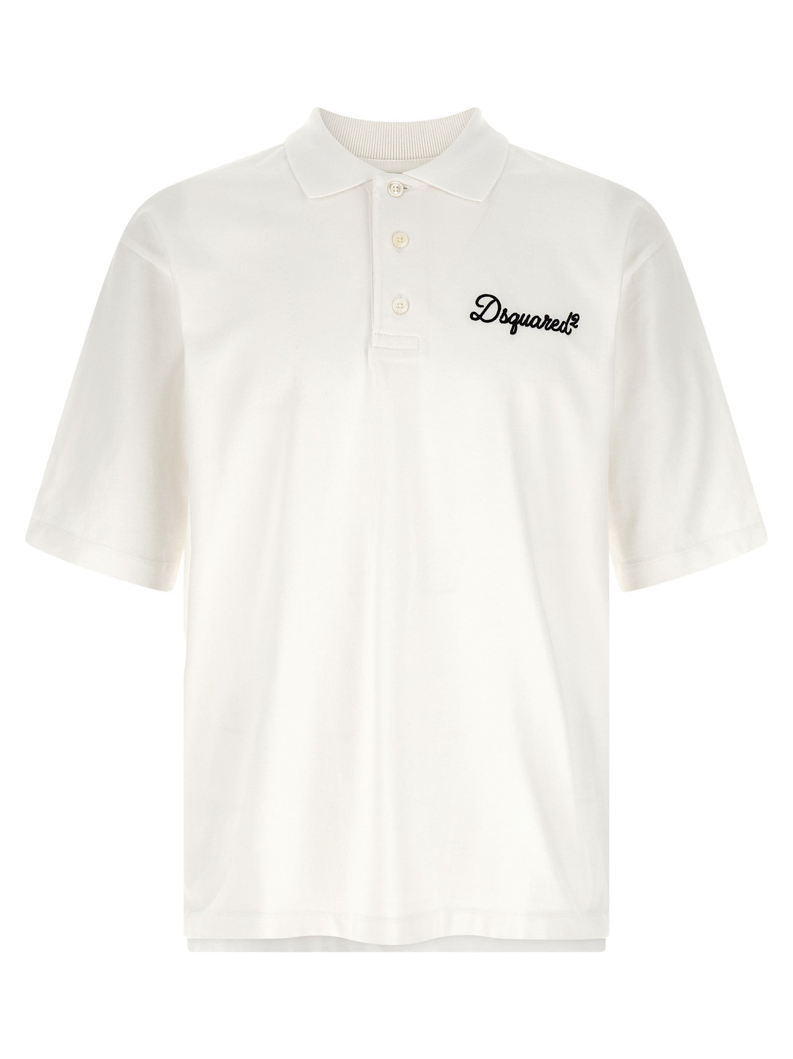 Dsquared2 Signature Polo Shirt Off-White