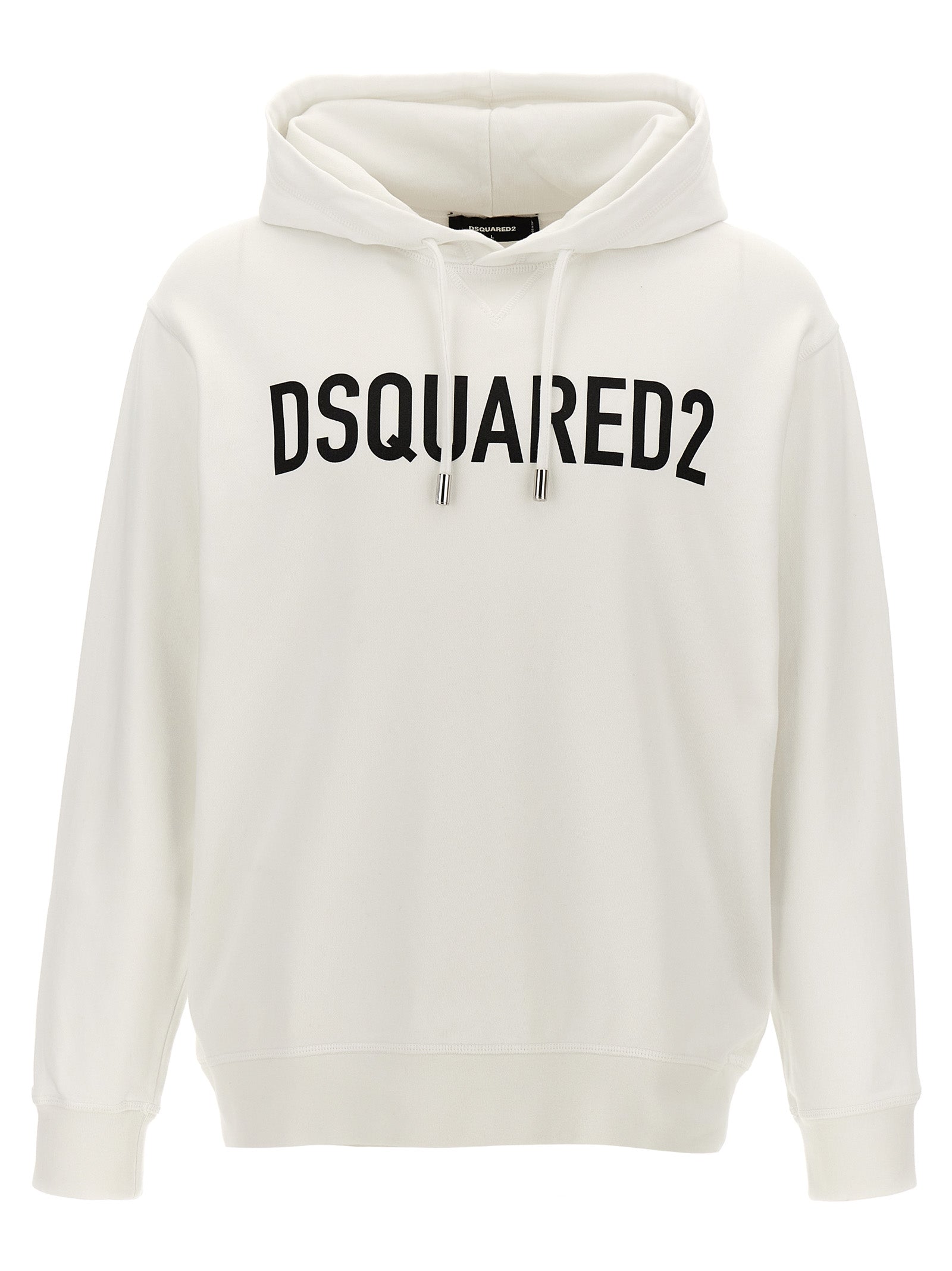 Dsquared2 Logo Print Hoodie Men White