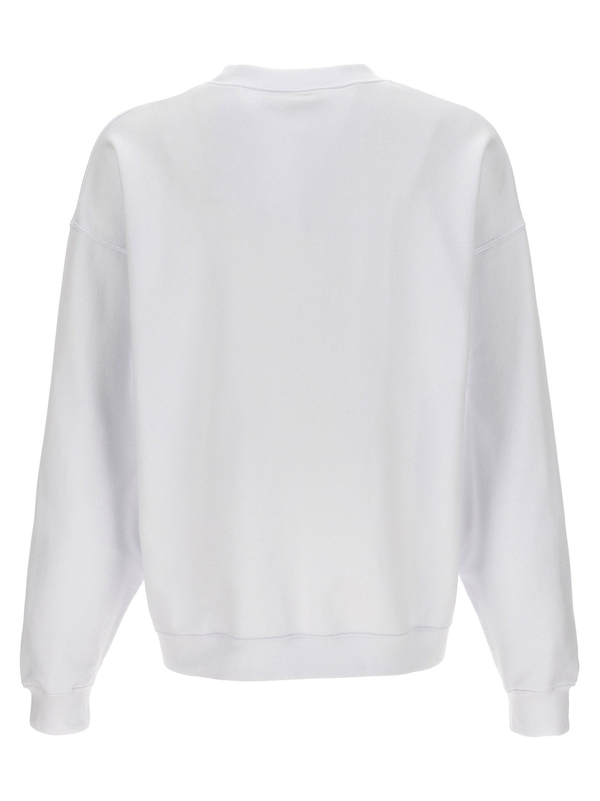 Achterkant van het witte Dsquared2 loose fit sweatshirt zonder opdruk