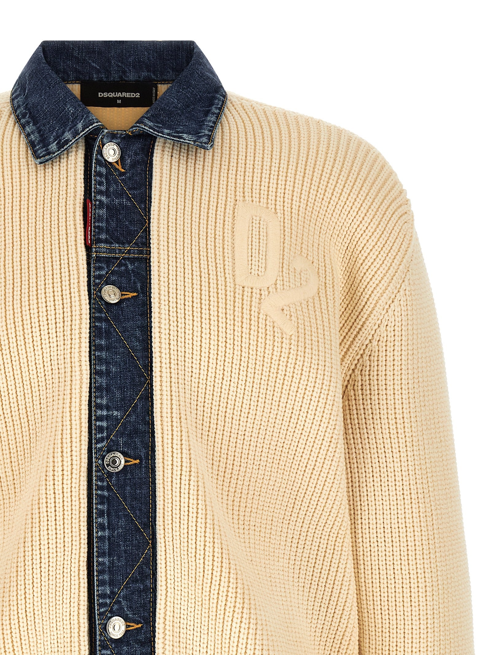 Dsquared2 Denim Mix D2 Cardigan-3