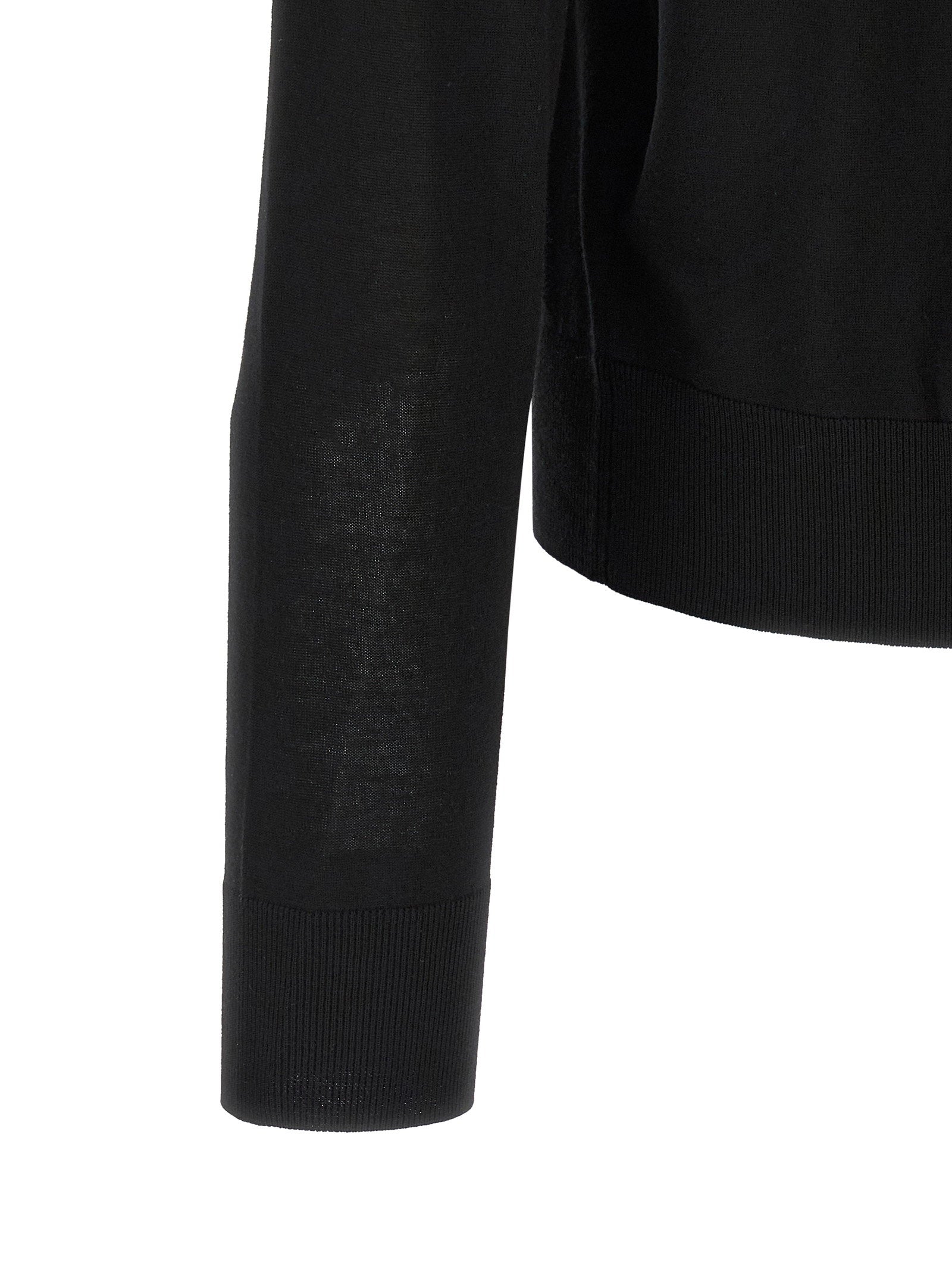 Dsquared2 Fine Wool Crewneck Sweater Zwart Knitwear Dsquared2