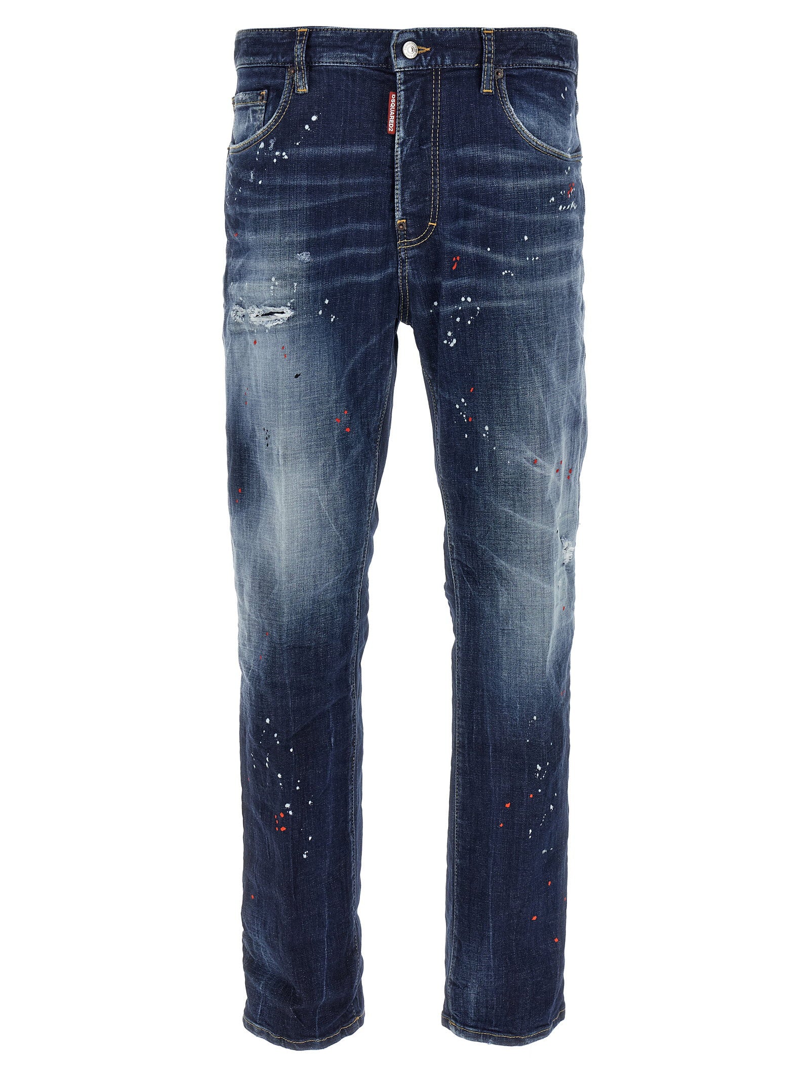 Dsquared2 642 Straight-Leg Jeans Blauw Jeans Dsquared2