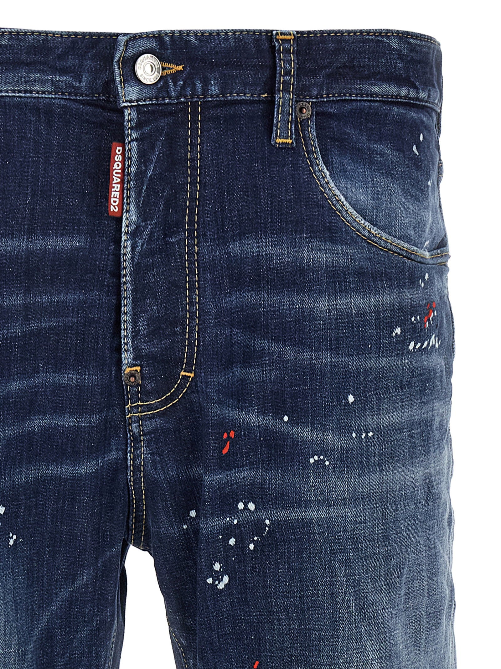 Dsquared2 642 Jeans - detail van de doorgesleten scheur