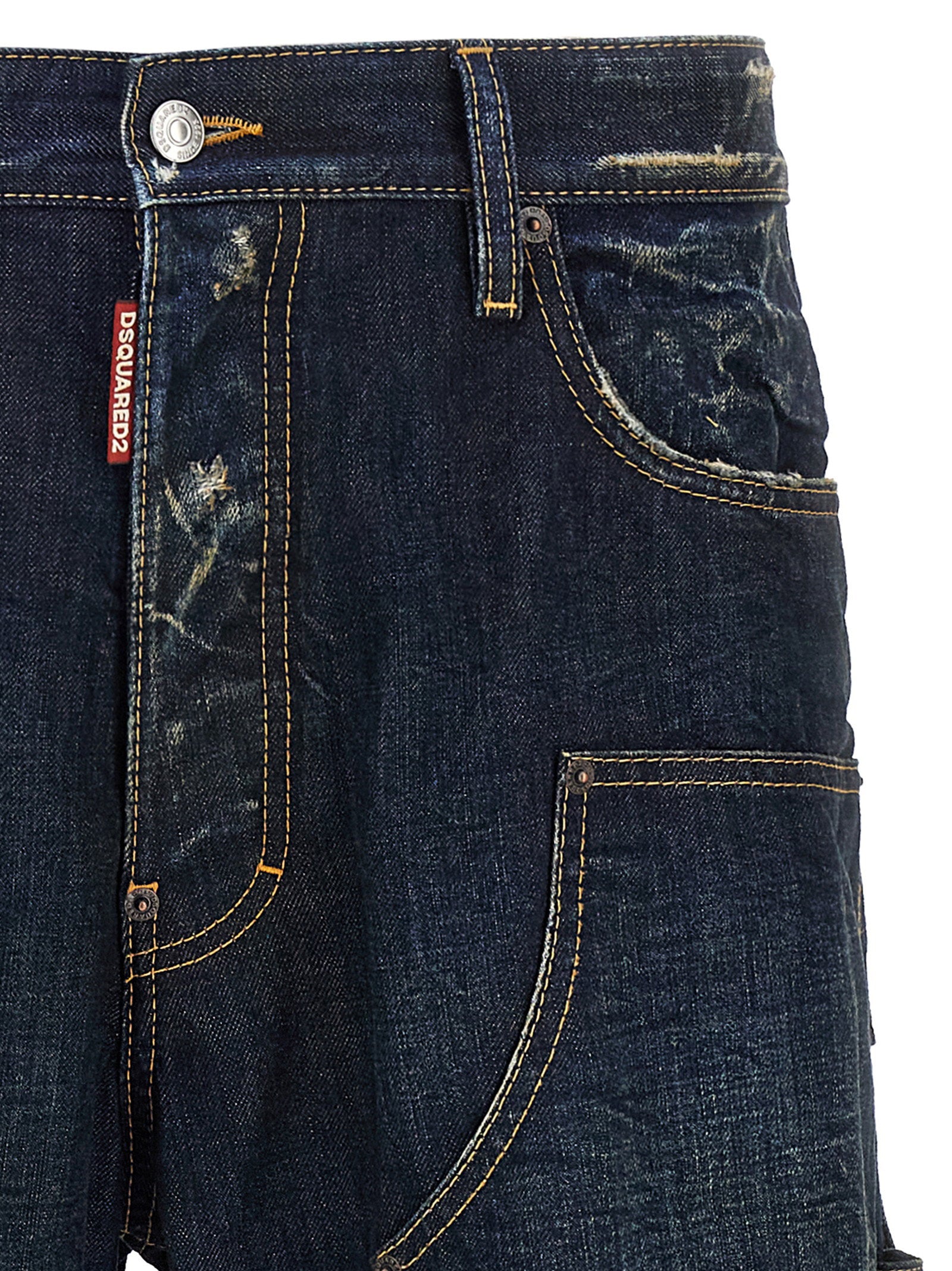 Dsquared2 Loose Carpenter Jeans Donkerblauw-thumbmail-3