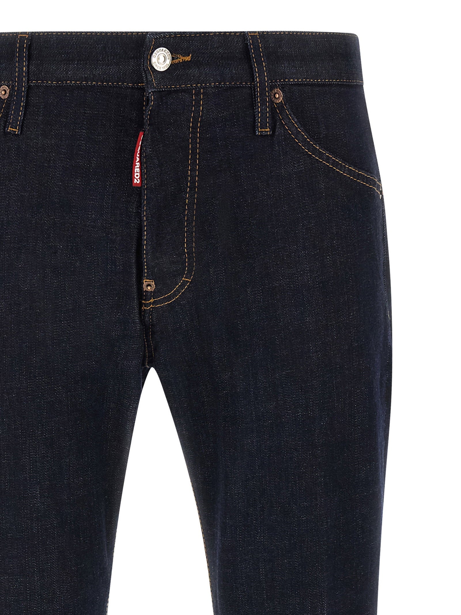 Dsquared2 Teddy Slim Fit Jeans Donkerblauw Jeans Dsquared2