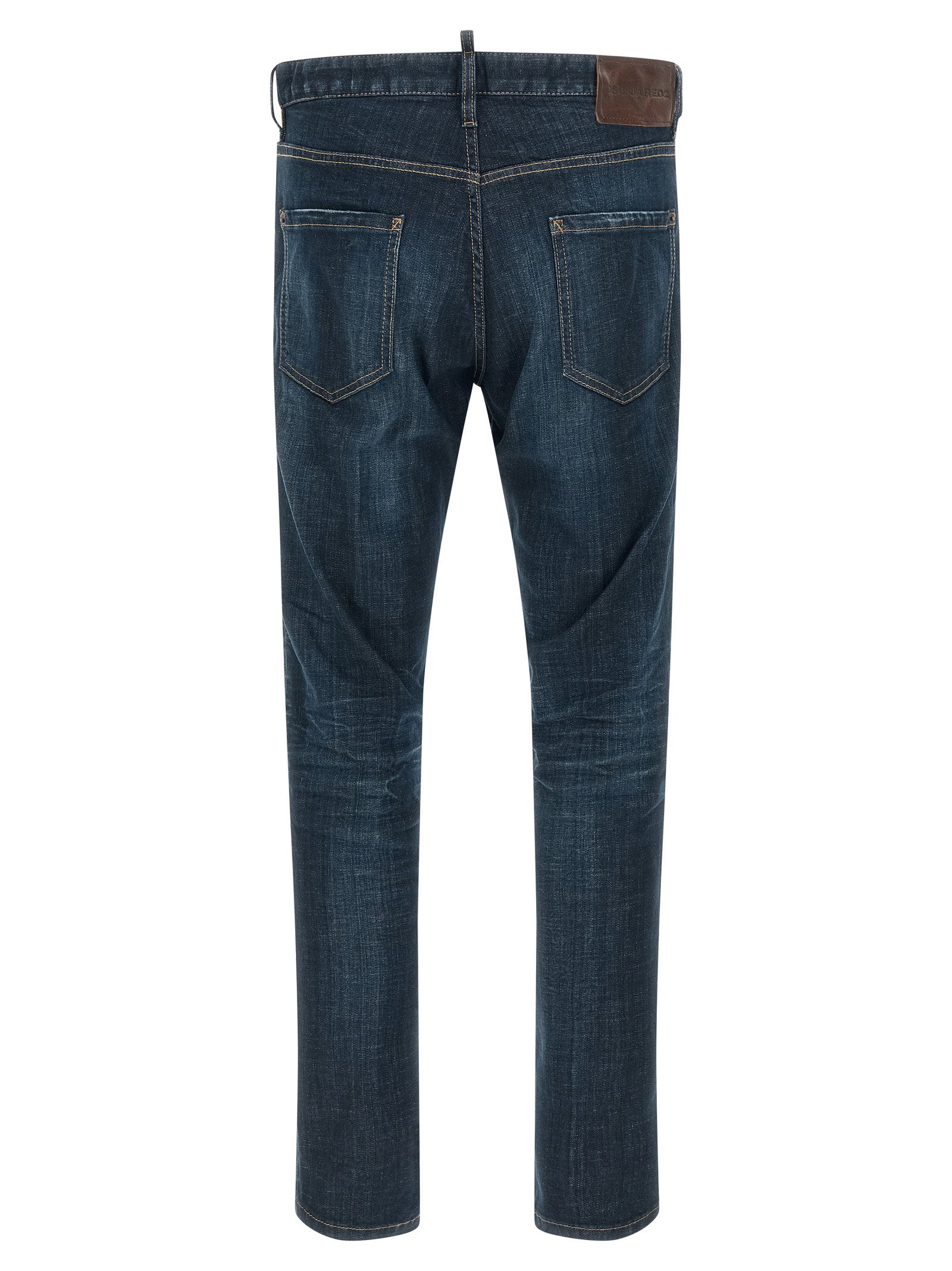 Dsquared2 Dark Wash Teddy Jeans Blue-thumbmail-2