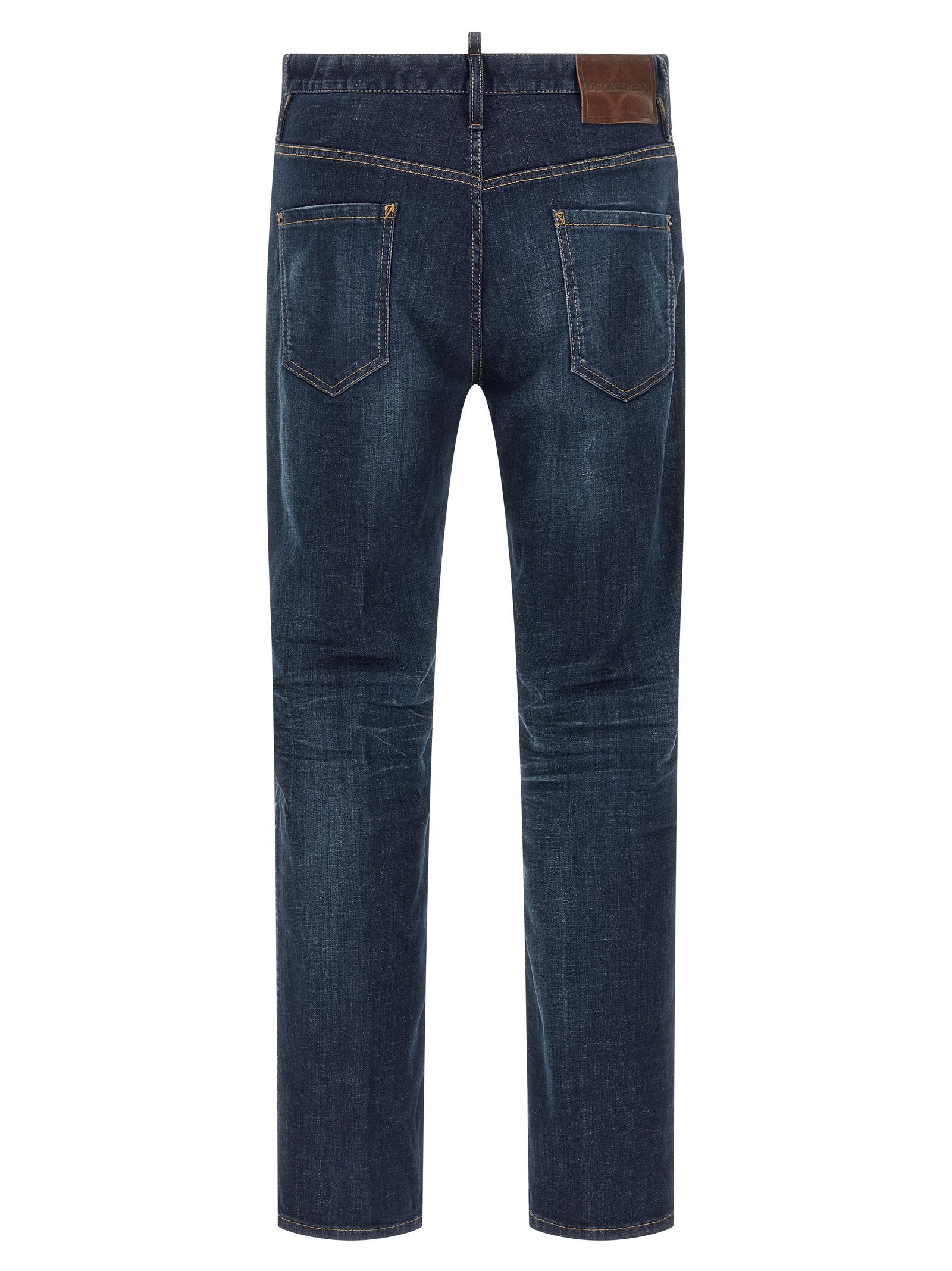 Dsquared2 642 Jeans Tight Leg - achterzijde met logolabel