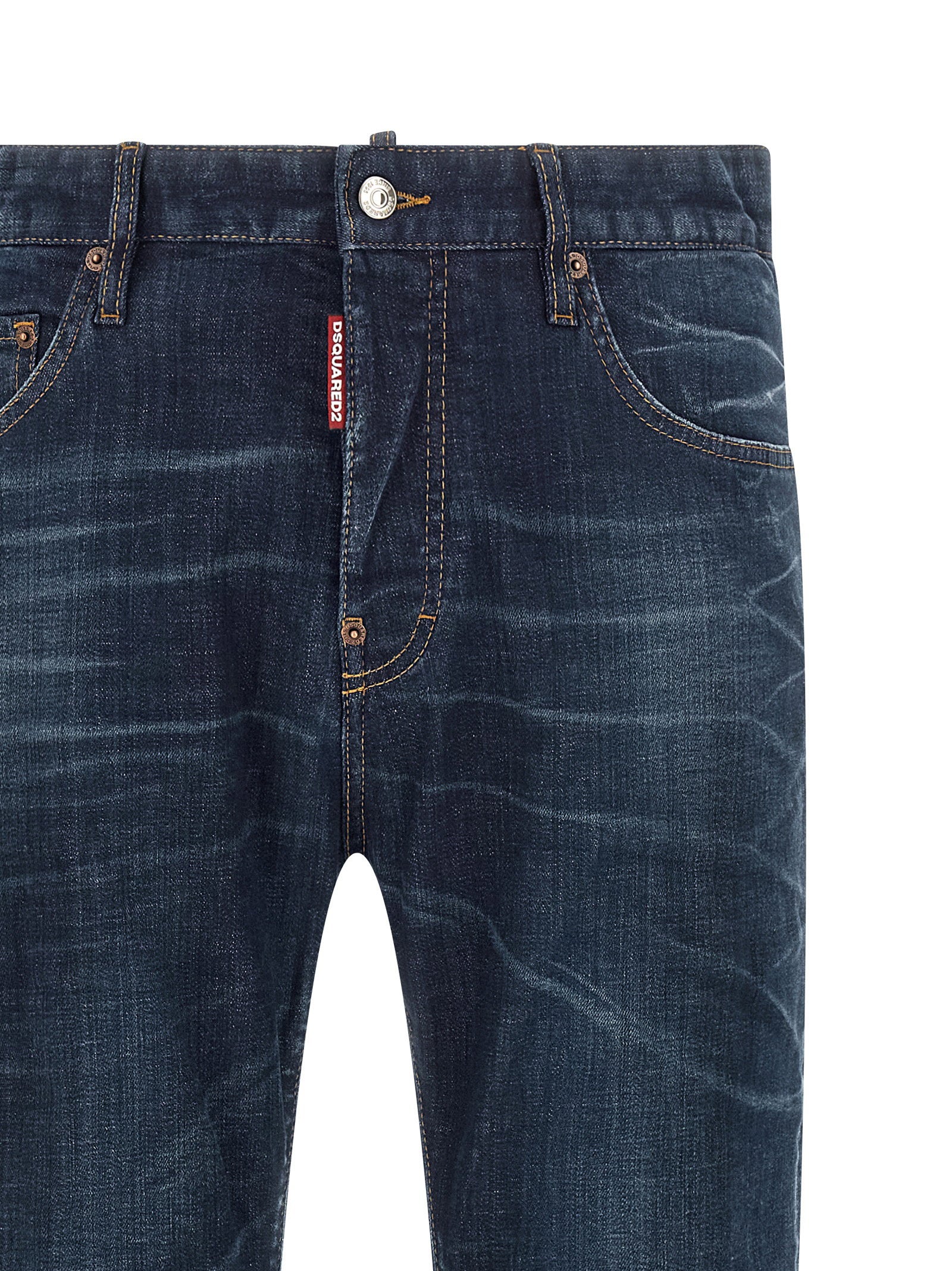 Dsquared2 642 Jeans Tight Leg - detail van de strakke pijp