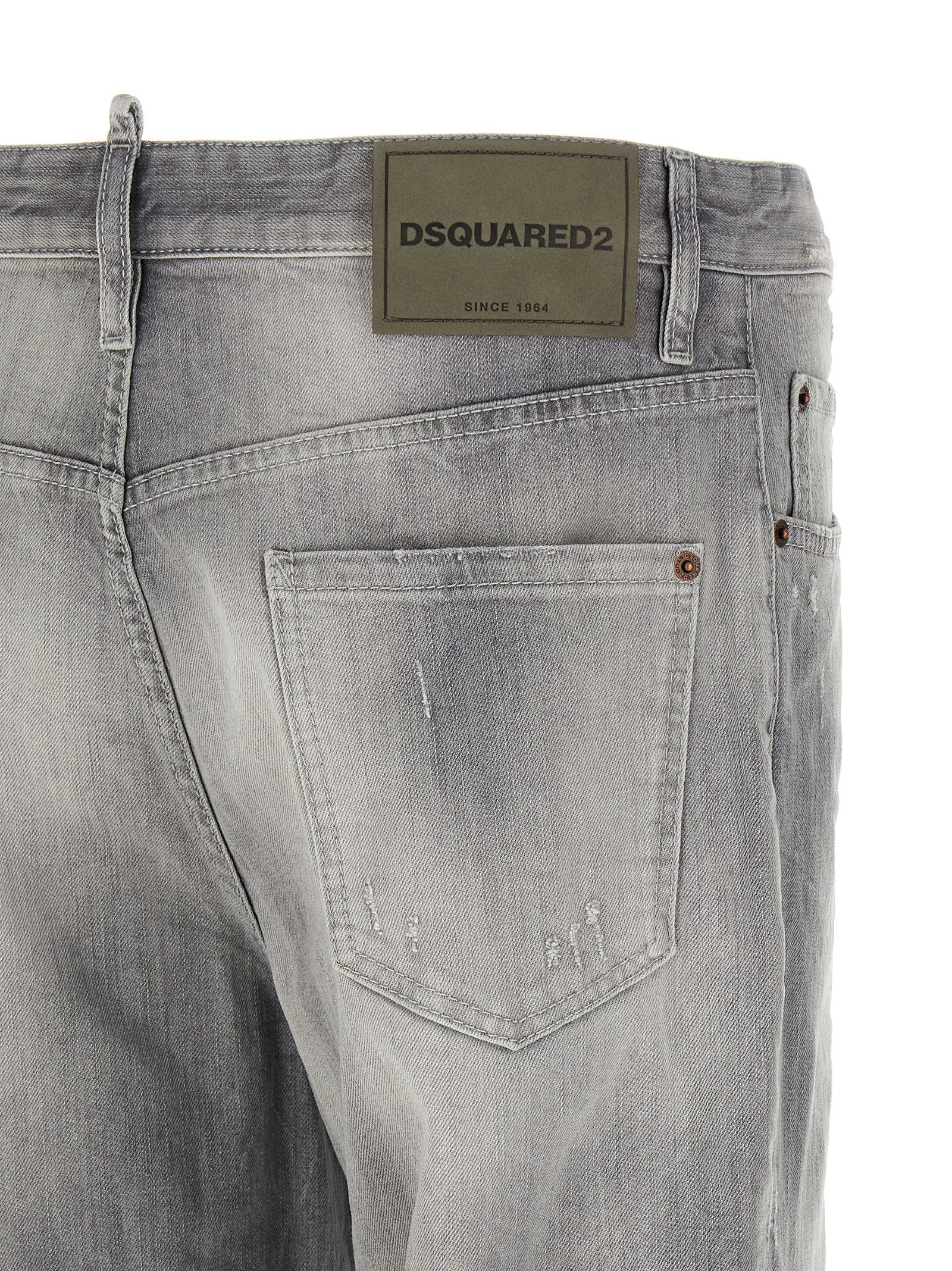 Dsquared2 642 jeans grijs - detail vijfzaks-constructie