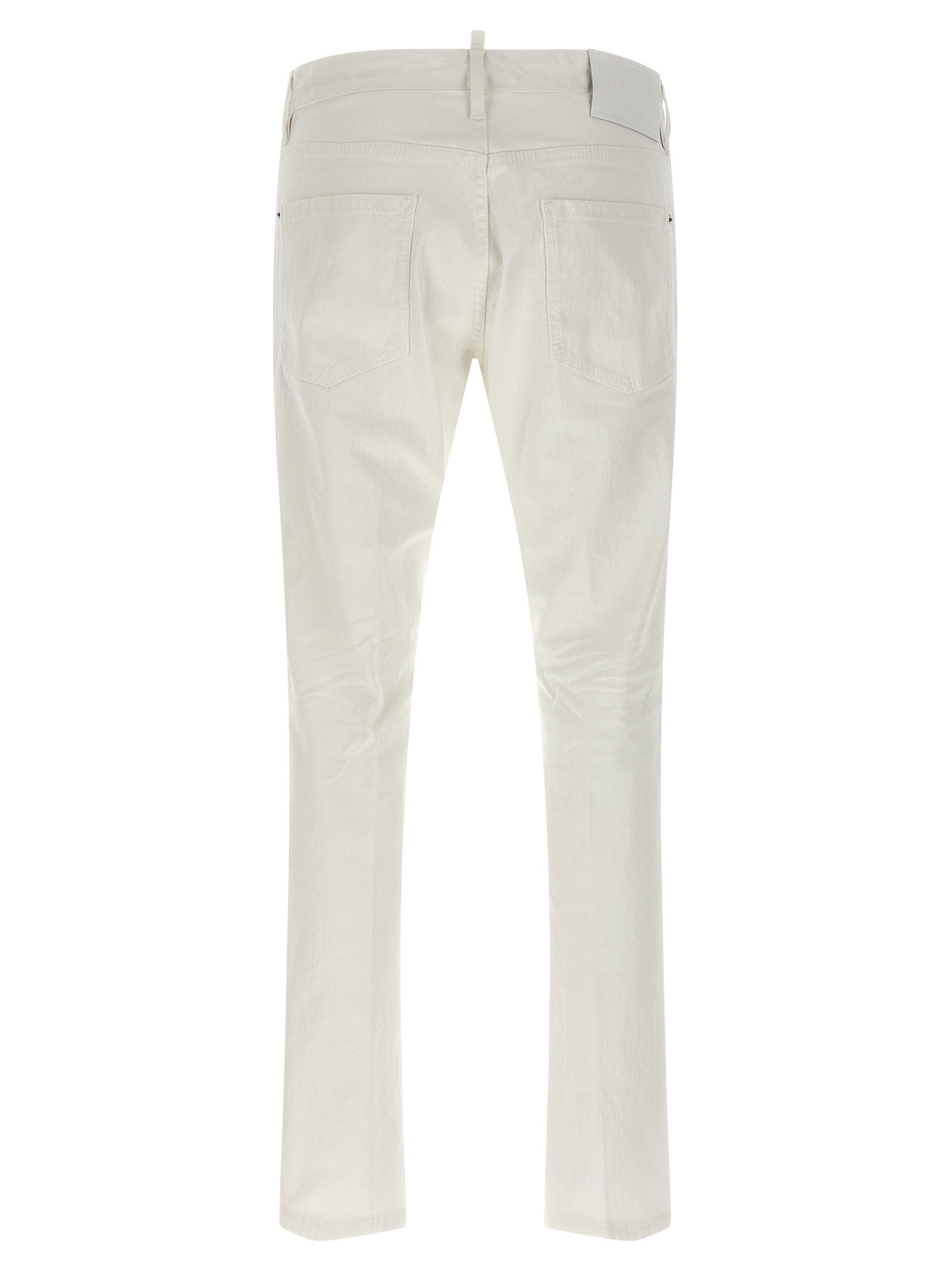 Dsquared2 Teddy jeans wit achteraanzicht