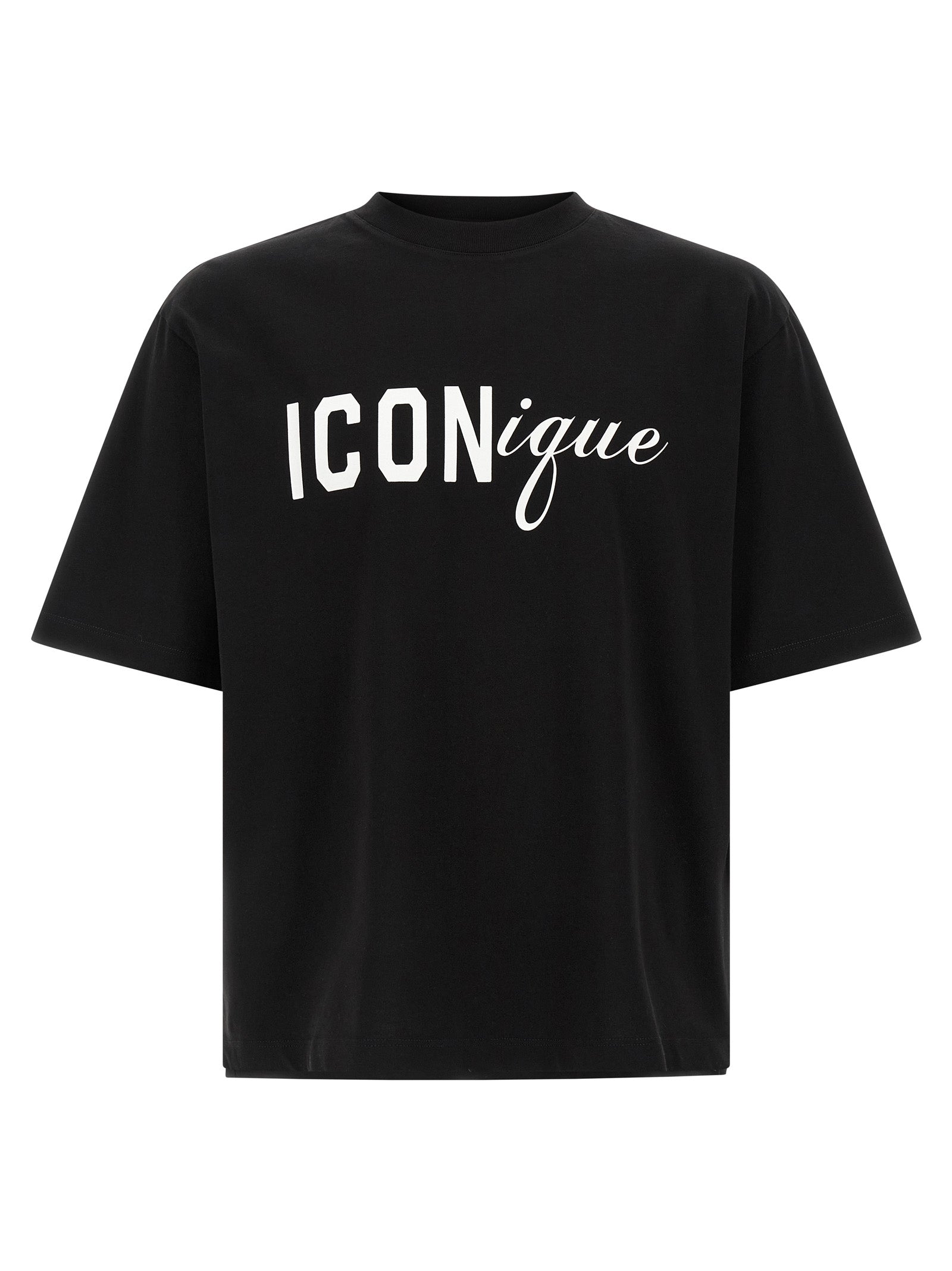Dsquared2 Iconique T-shirt Zwart Logo Print