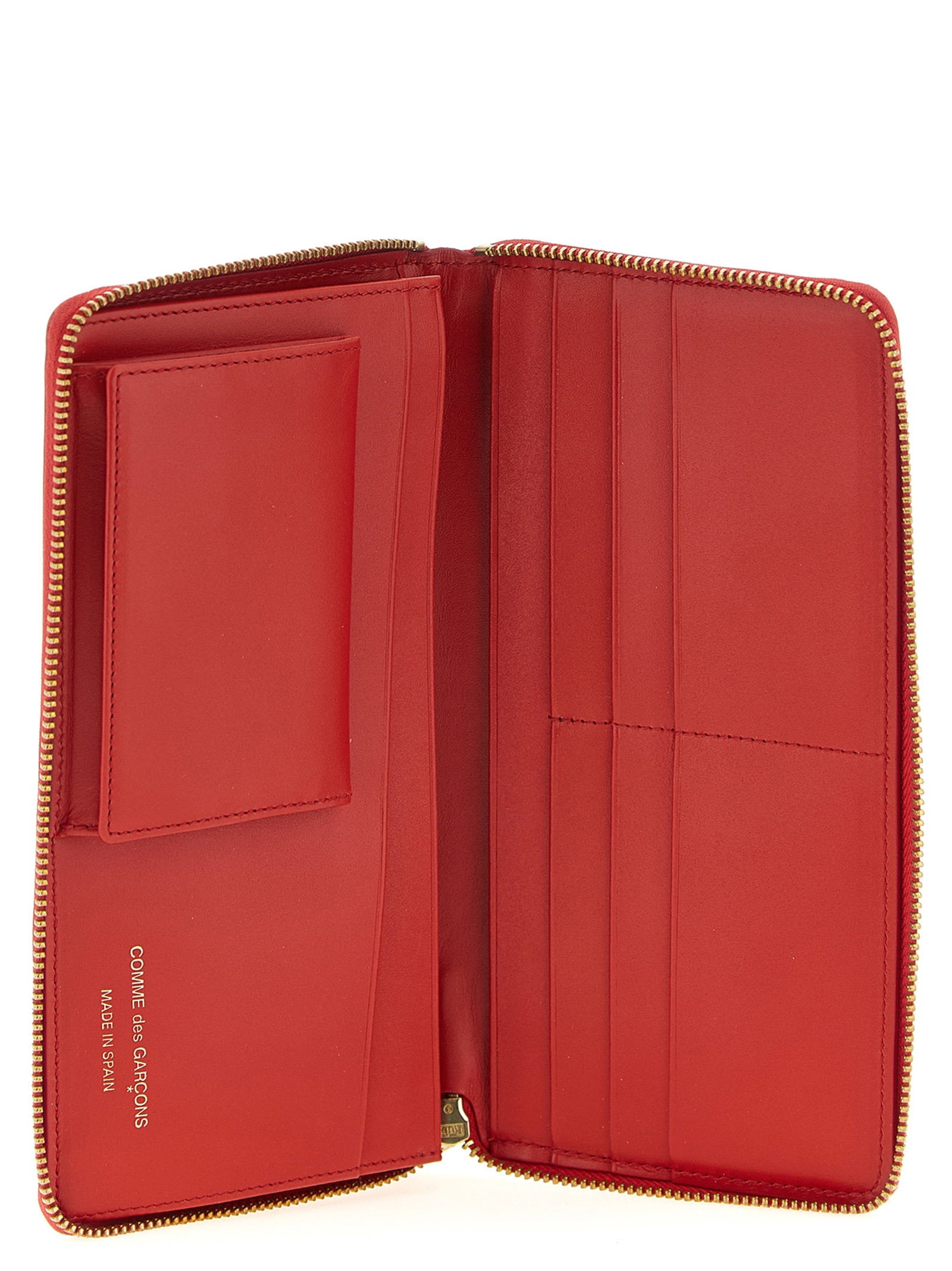 Comme des Garçons Wallet Polka Dot portemonnee open interieur