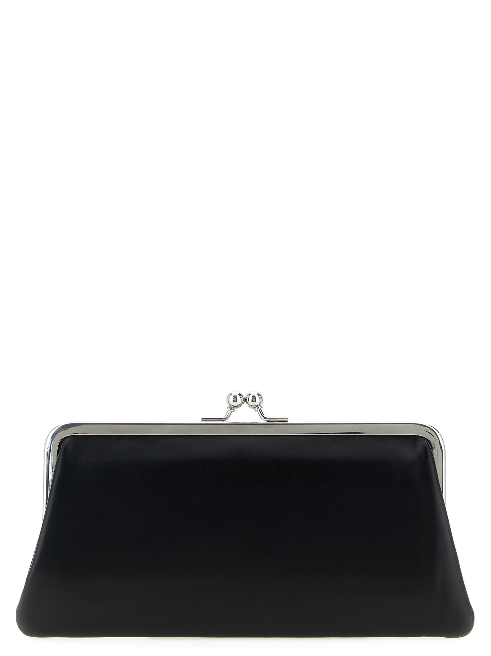 Comme des Garçons Classic Clasp Leather Coin Purse Black