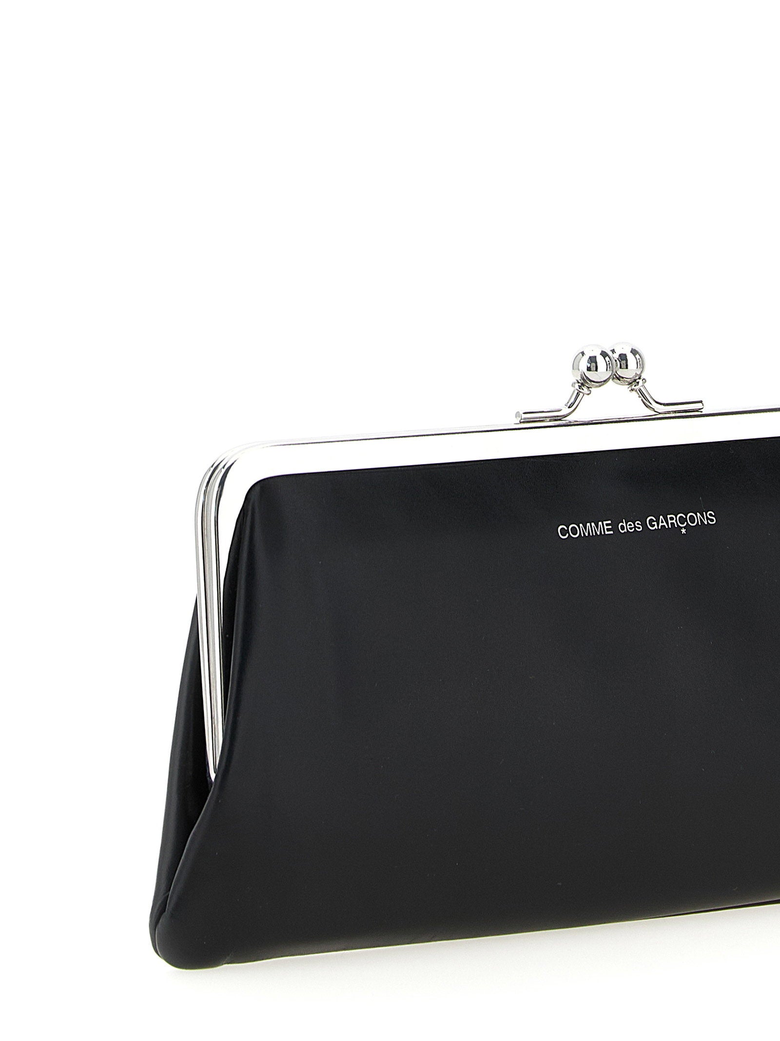 Comme des Garçons Classic Clasp Leather Coin Purse Black Small Leather Goods Comme Des Garcons Wallet