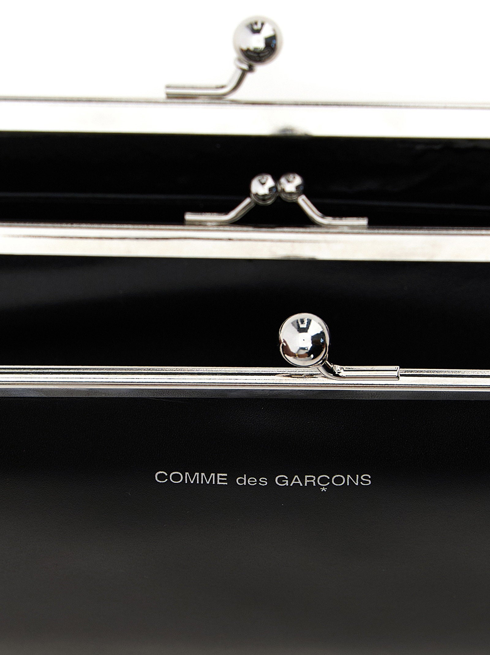 Comme des Garçons Classic Clasp Leather Coin Purse Black Small Leather Goods Comme Des Garcons Wallet