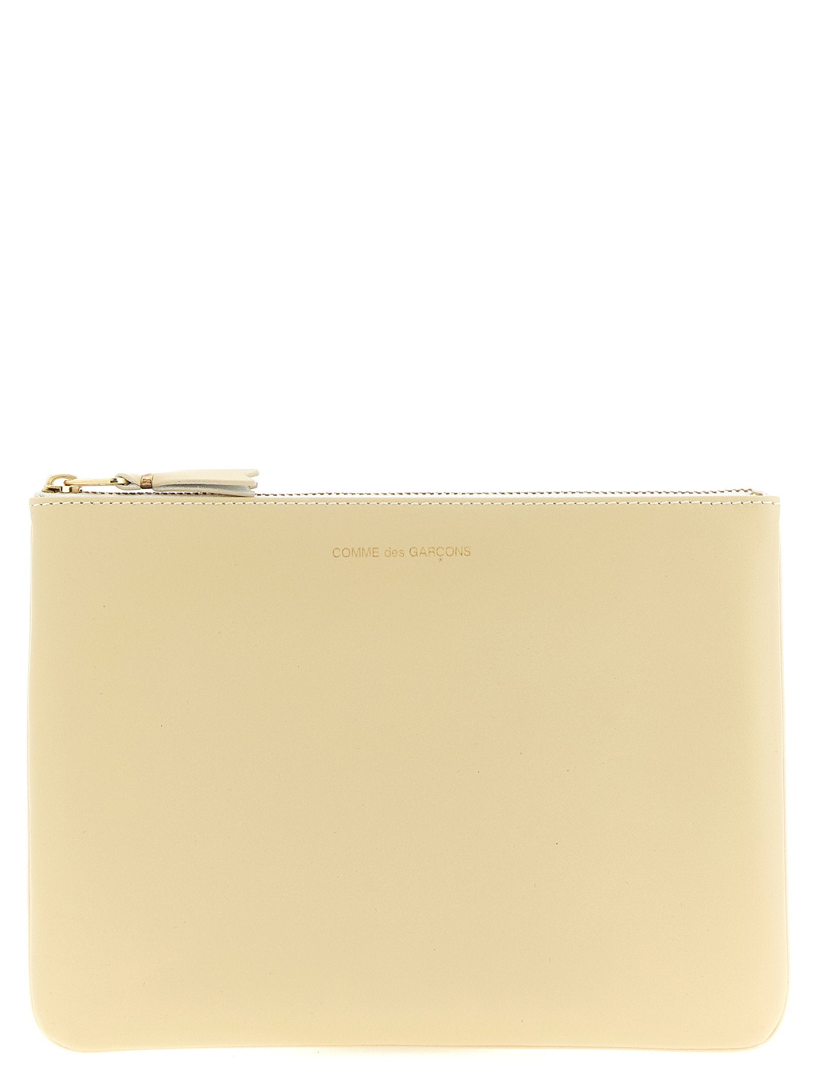 Comme des Garçons Wallet Arecalf Classic Line Portemonnee Gebroken Wit