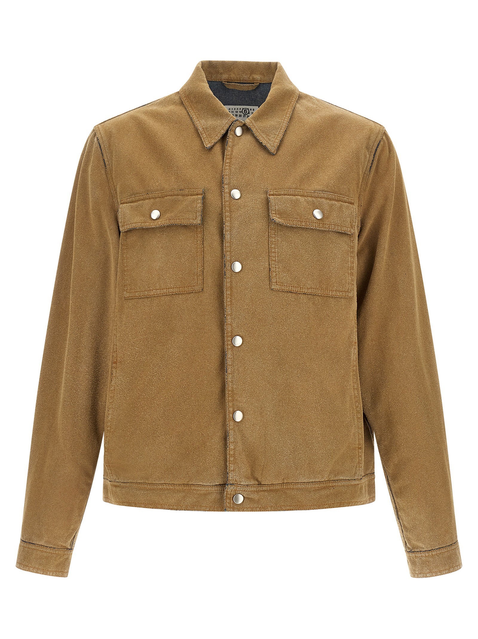 MM6 Maison Margiela Denim Trucker Jacket Sand Jackets Mm6 Maison Margiela