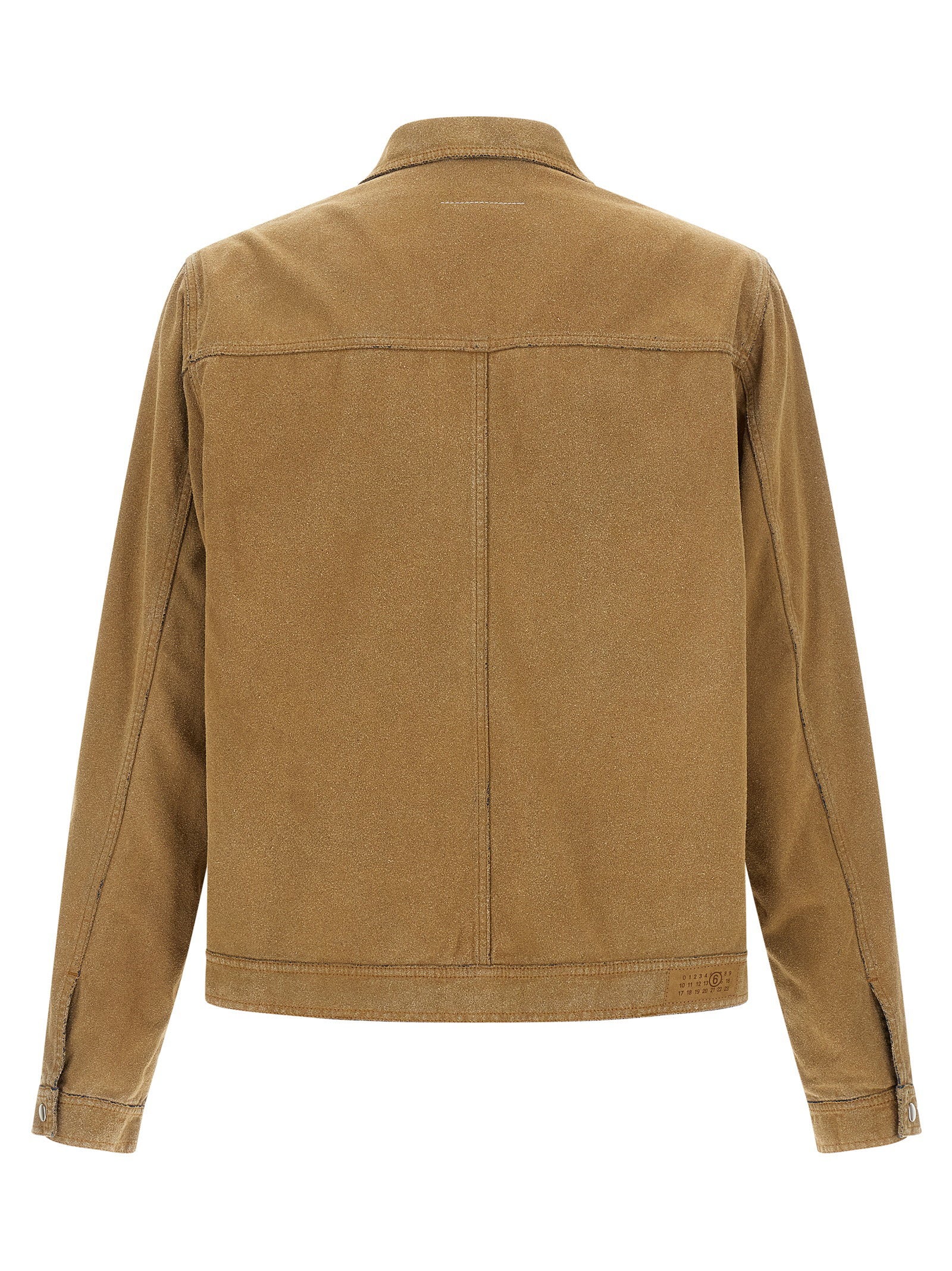 MM6 Maison Margiela Denim Trucker Jacket Sand Jackets Mm6 Maison Margiela