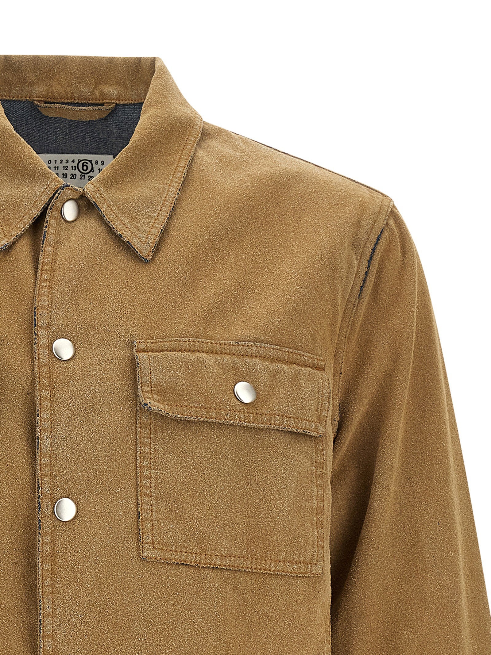MM6 Maison Margiela Denim Trucker Jacket Sand Jackets Mm6 Maison Margiela