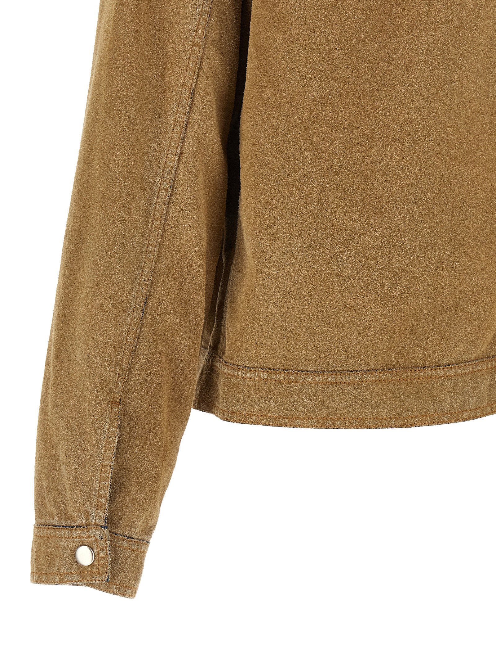 MM6 Maison Margiela Denim Trucker Jacket Sand Jackets Mm6 Maison Margiela