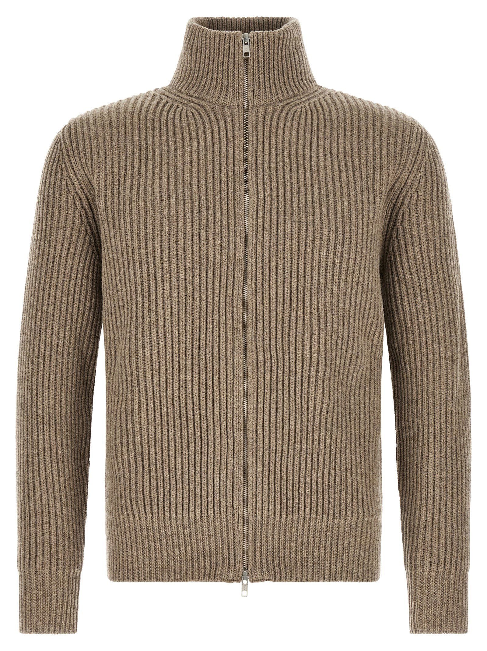MM6 Maison Margiela White Stitch Line Jacket beige, vooraanzicht