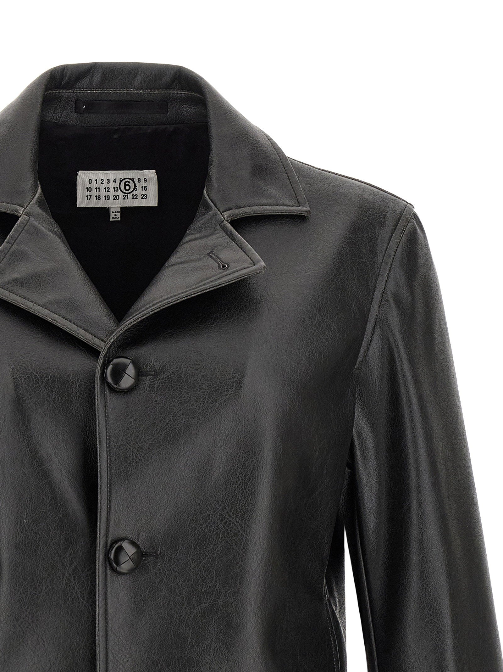 MM6 Maison Margiela Western Carré blazer zwart - achteraanzicht met western-carré