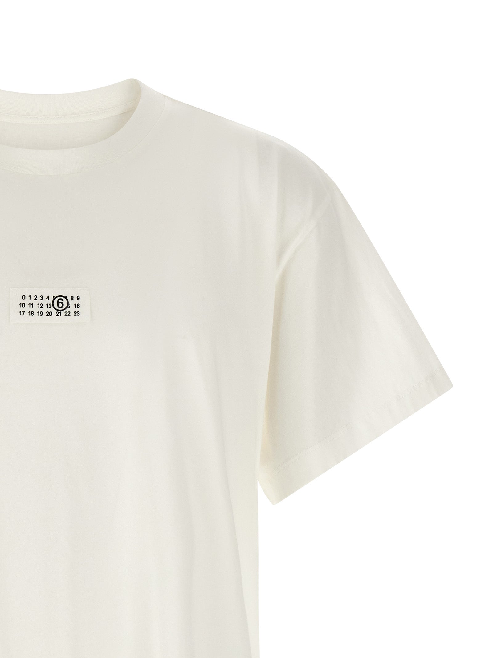 MM6 Maison Margiela Logo T-Shirt Off-White-3