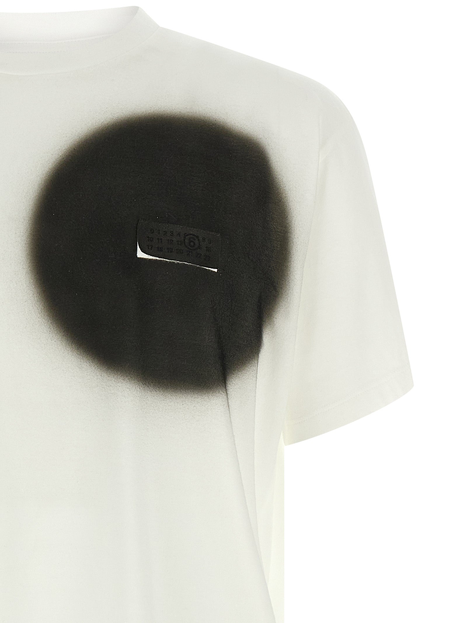 MM6 Maison Margiela Spray Graphic T-shirt White-thumbmail-3