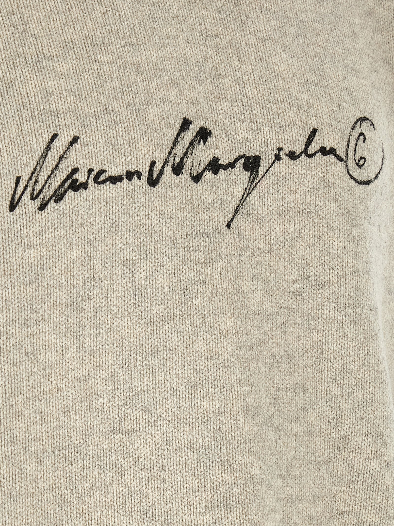 MM6 Maison Margiela Margiela 6 Hooded Sweater, detail van de geribde boord