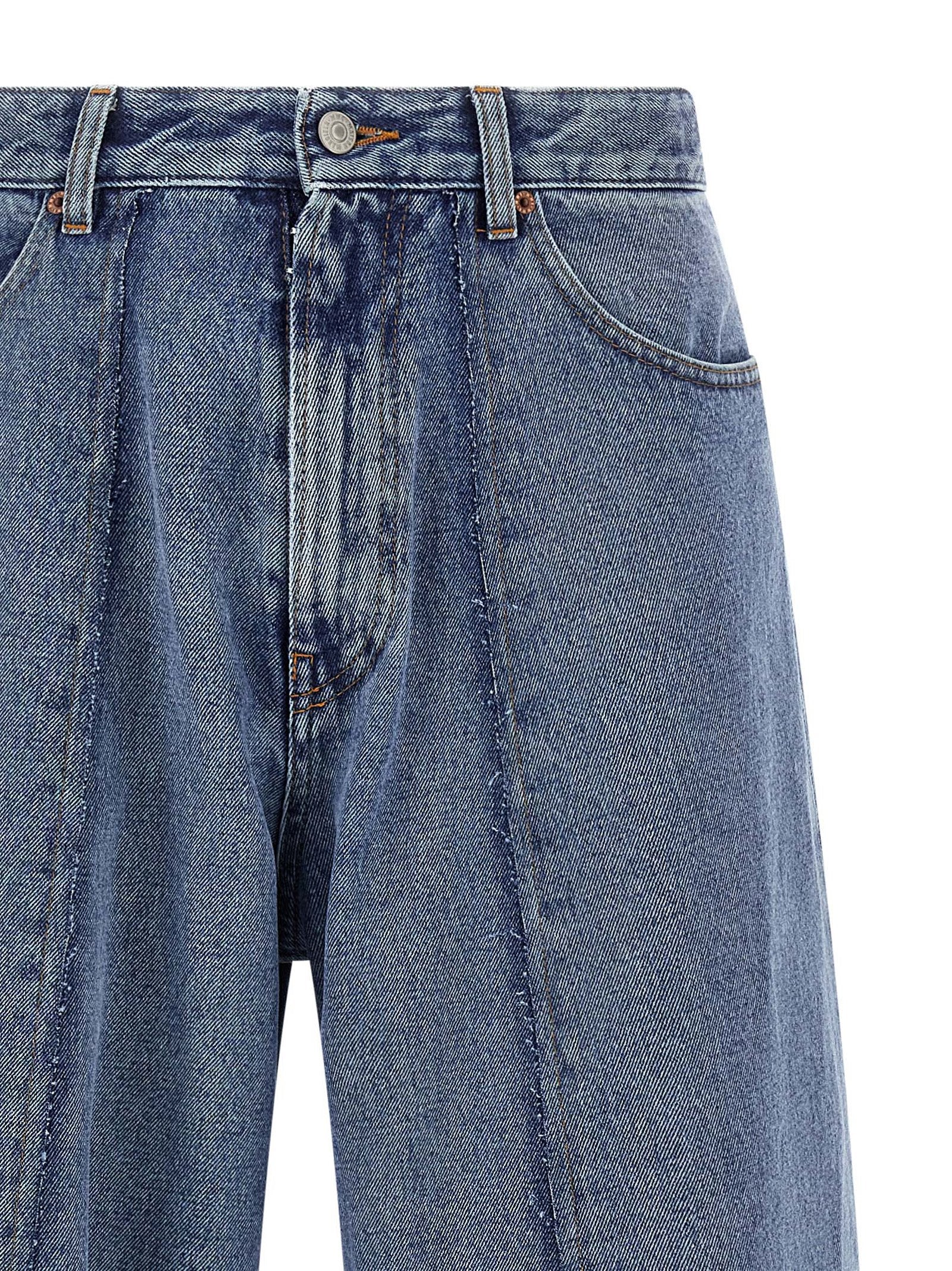 MM6 Maison Margiela 5 Pockets Jeans, detail van de zichtbare stiksels en zakken