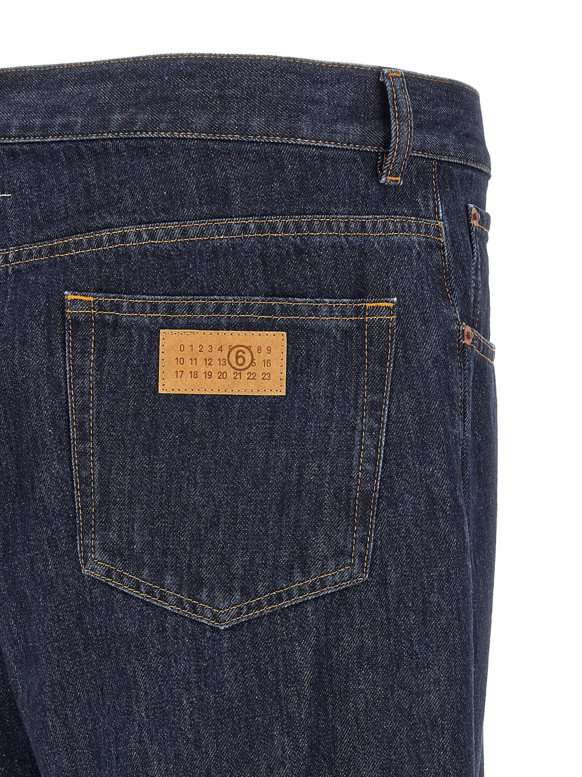 MM6 Maison Margiela Patchwork Insert Jeans Donkerblauw-thumbmail-4