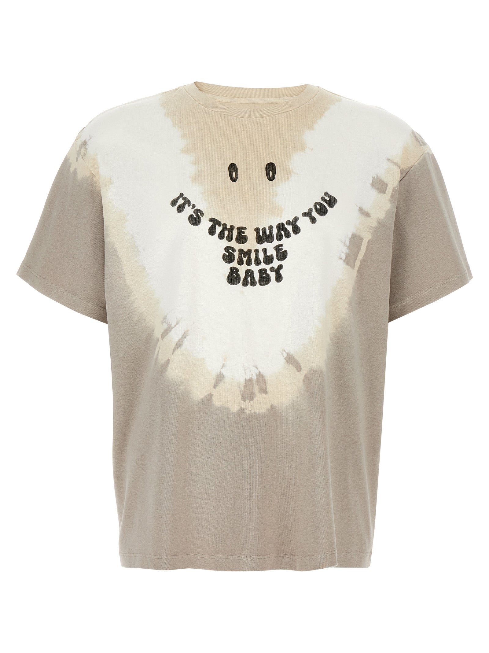 MM6 Maison Margiela Tie Dye T-Shirt Beige Multicolour