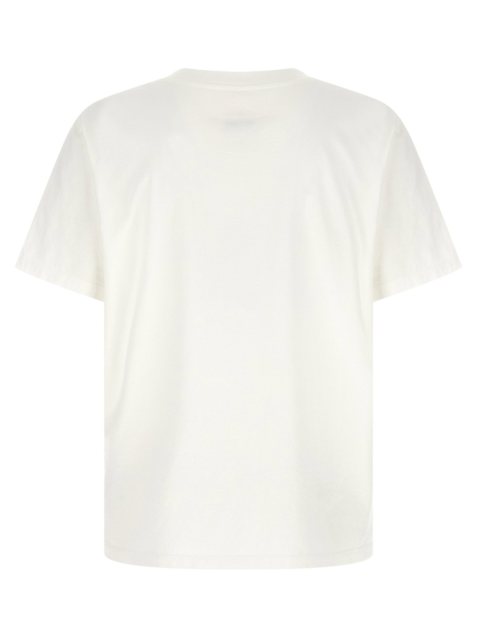 MM6 Maison Margiela geprint T-shirt wit, achteraanzicht met witte stiklijn