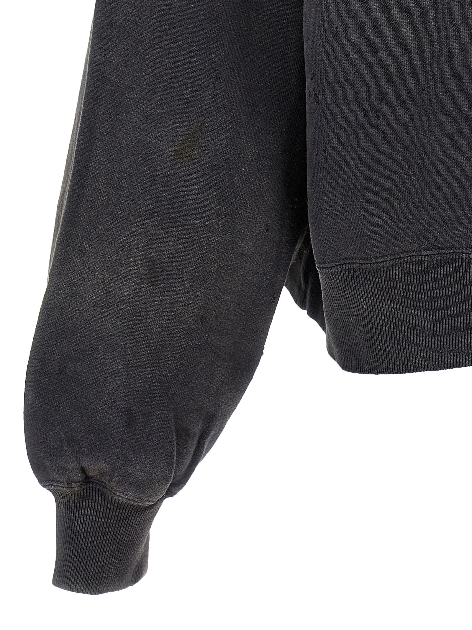 Saint Mxxxxxx Ceremony Graphic Hoodie Washed Black-thumbmail-4